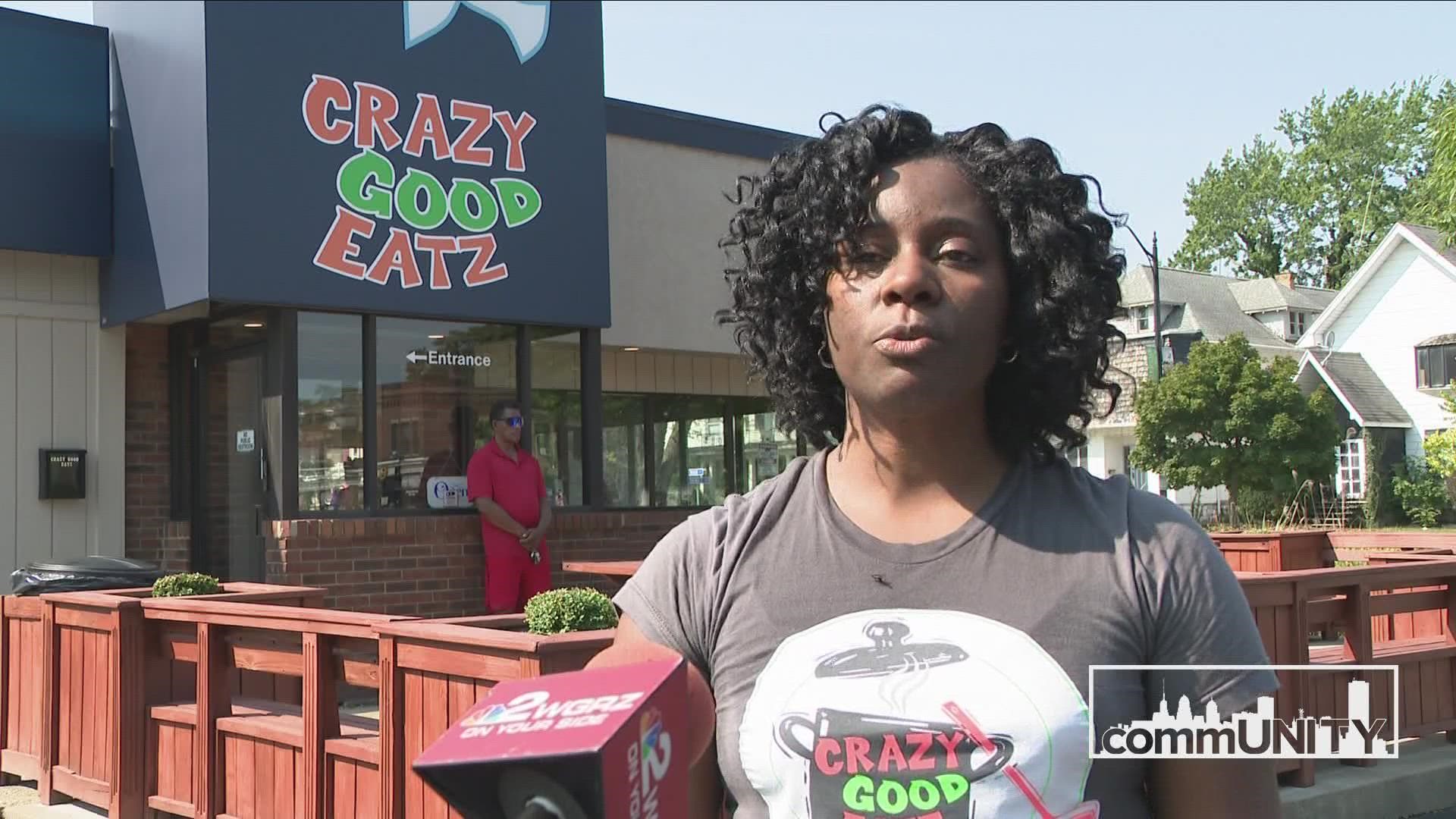 Crazy Good Eatz is located on Main Street at the old Tony's Ranch House. It's a new lunch spot and a Black-owned business.