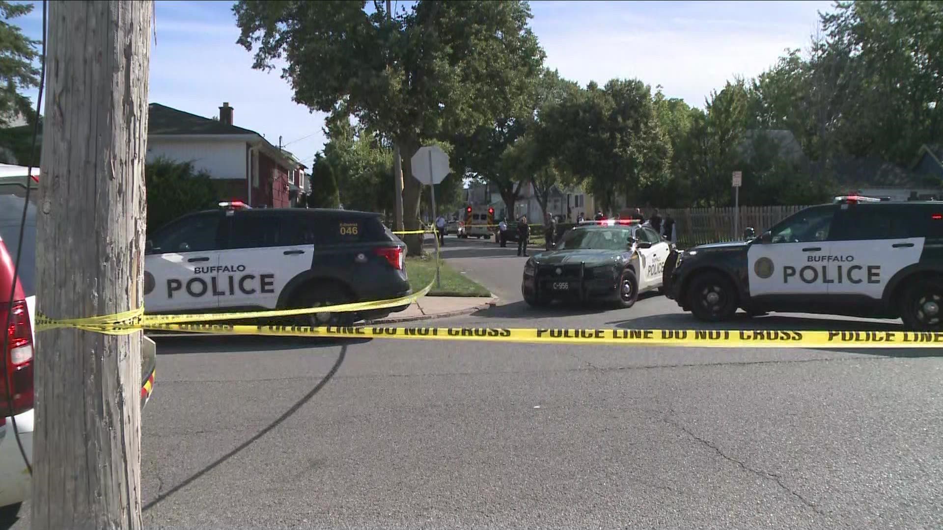 BUFFALO POLICE SAY THE SHOOTING HAPPENED JUST BEFORE 4 O'CLOCK... ALONG STEVENS AND NORTHLAND AVENUES. DOZENS OF OFFICERS ARE ON THE SCENE.