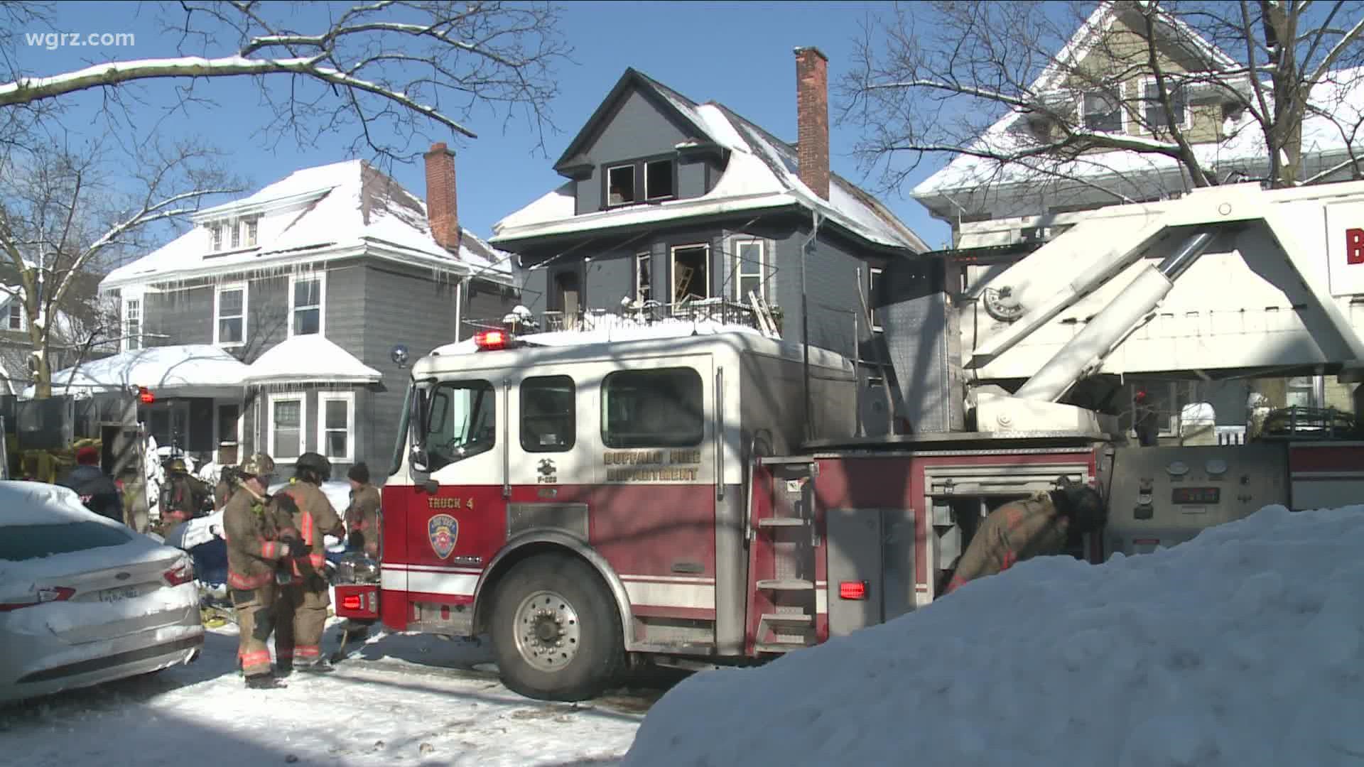 Buffalo firefighters rescue man from Bird Avenue house; 2 cats die