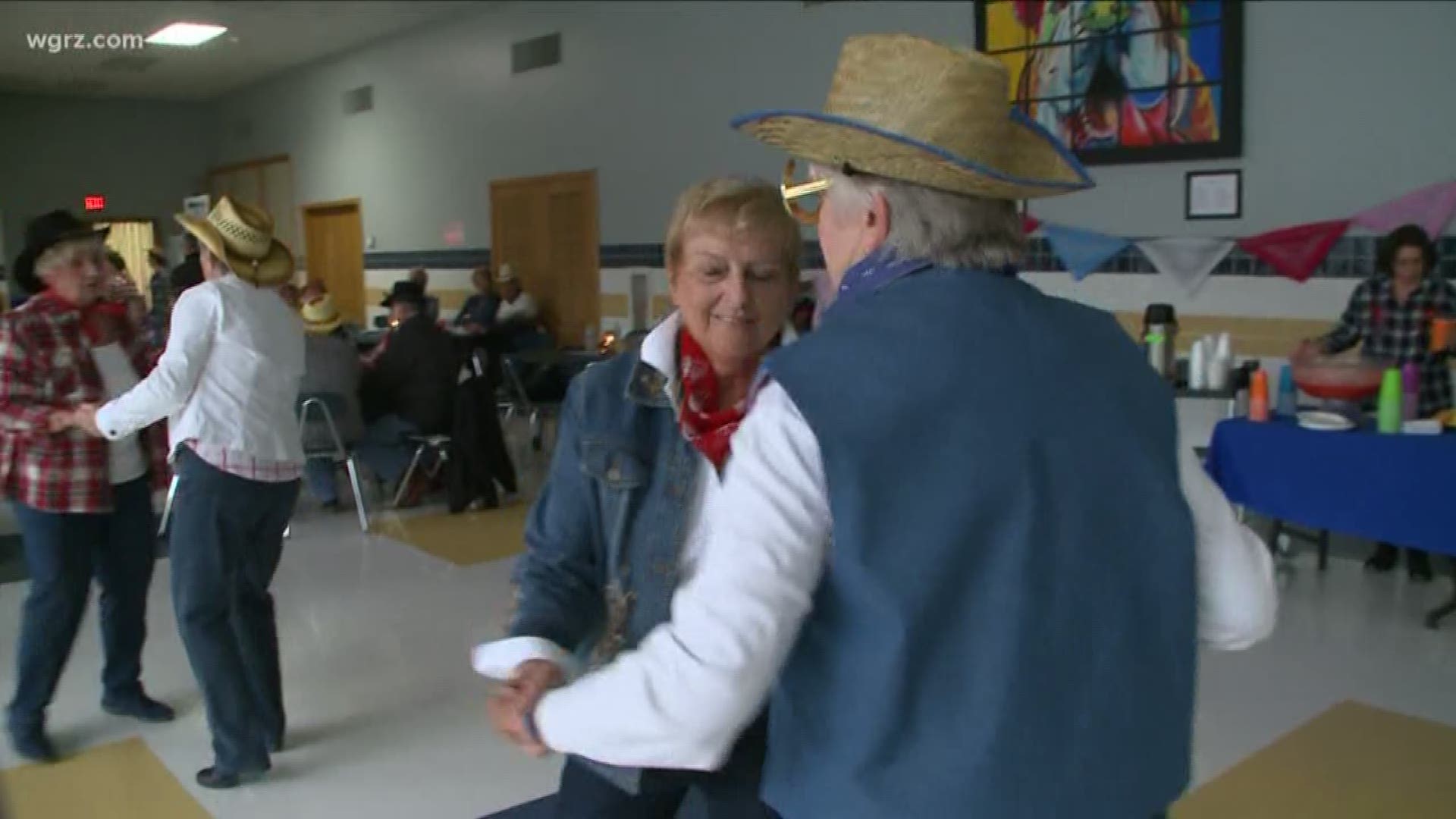 A Senior citizen prom was held today at Alden Highschool to give back to the community.