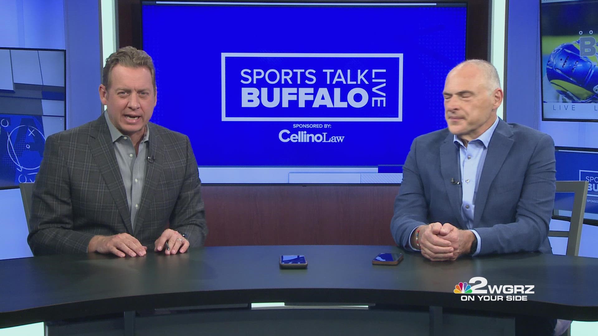Channel 2 Sports Director Adam Benigni and WGRZ Bills/NFL Insider Vic Carucci discuss the Buffalo ground game and its importance against the Tennessee Titans.