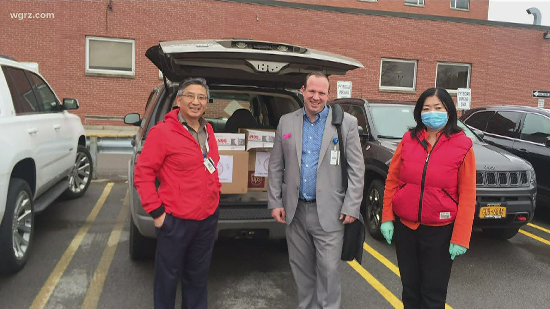 The Chinese Club of Western New York donated 24,000 masks to help doctors and nurses on the frontlines of the coronavirus pandemic.