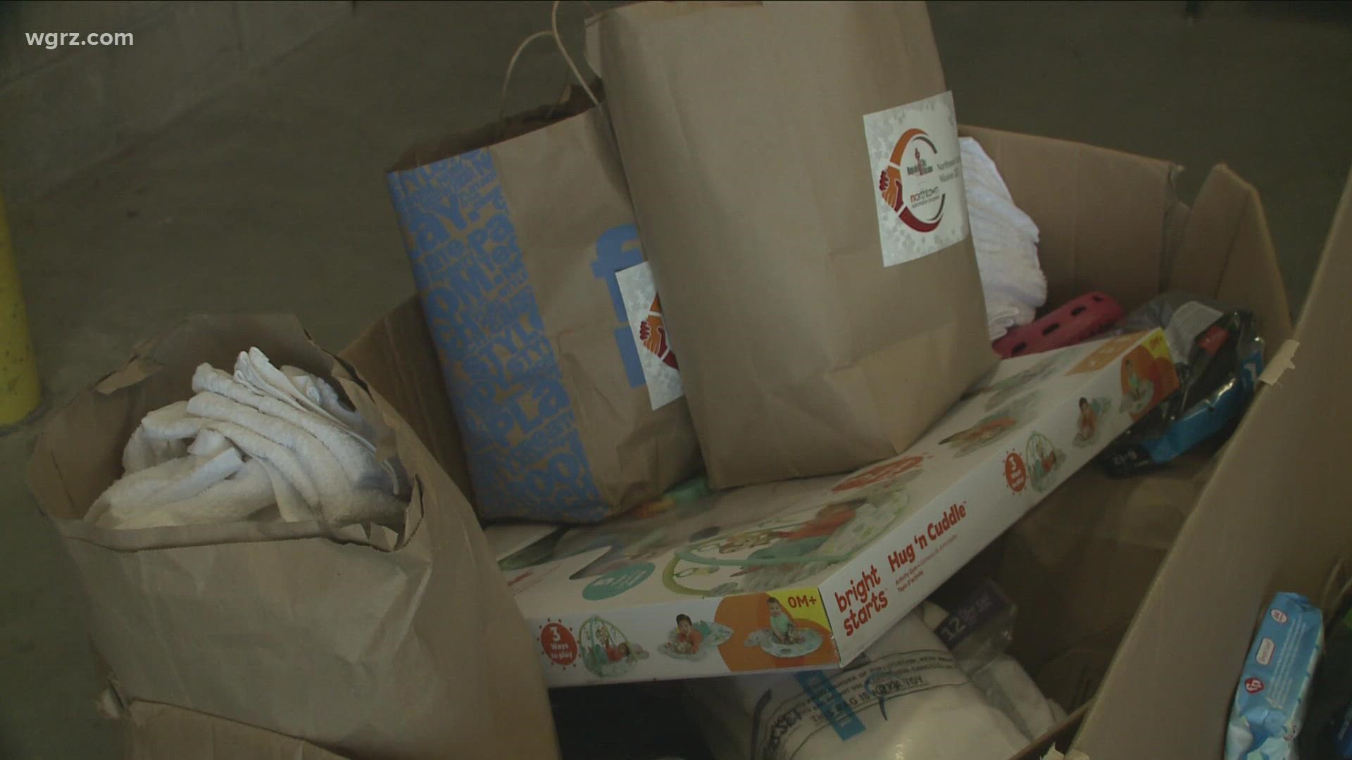 Items donated to Buffalo City Mission