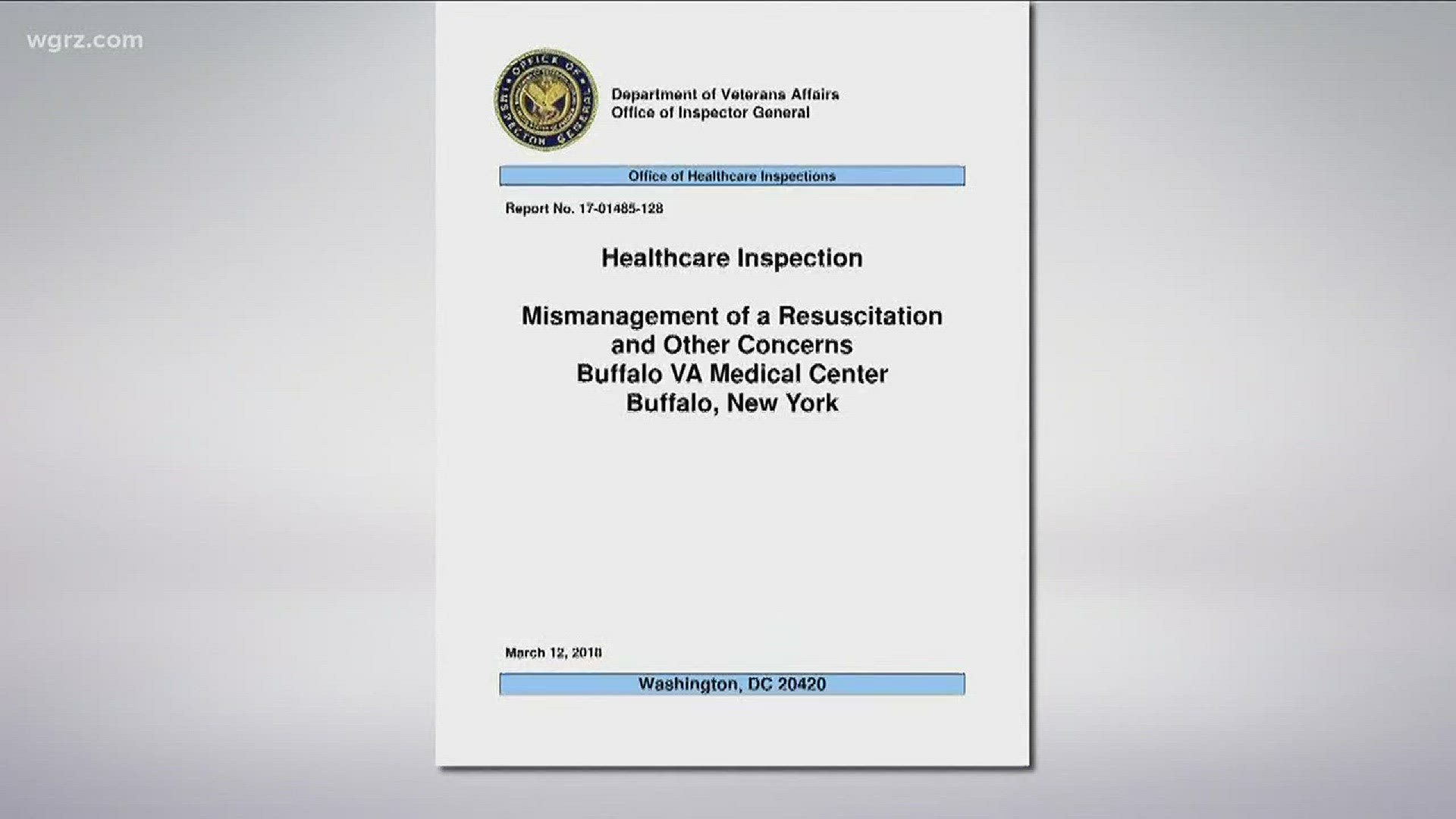 Report: Series Of Errors In VA Patient Death