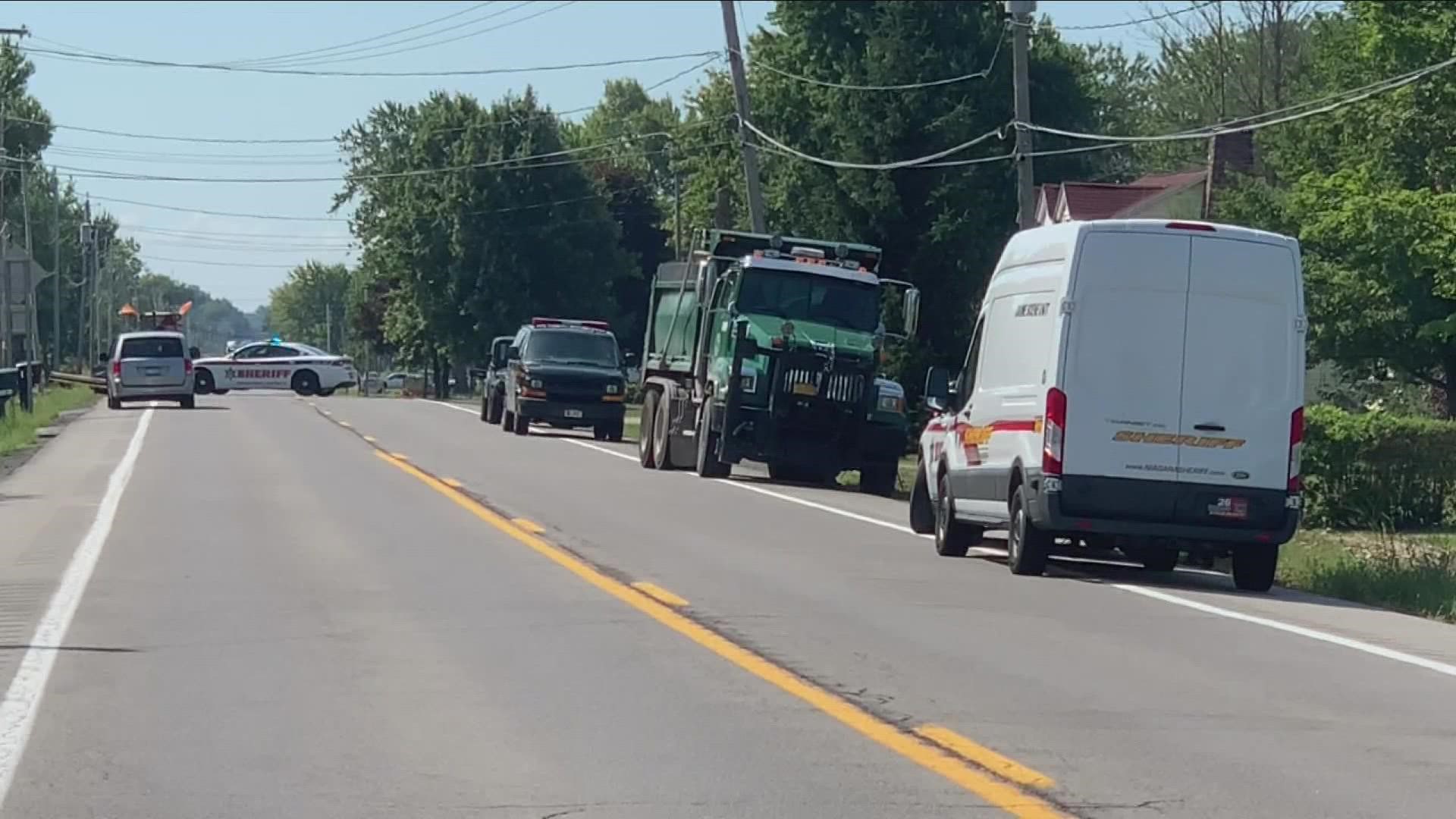 Cyclist dead after crash with dump truck on Shawnee Road in the Town of Wheatfield