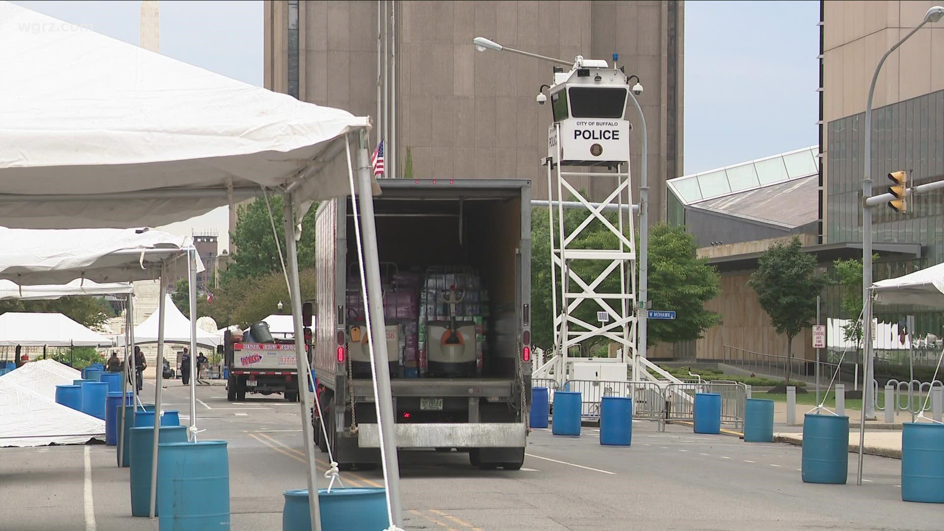 The Taste of Buffalo is making a full in-person come-back. Vendors have spent the day getting ready for the festival weekend.