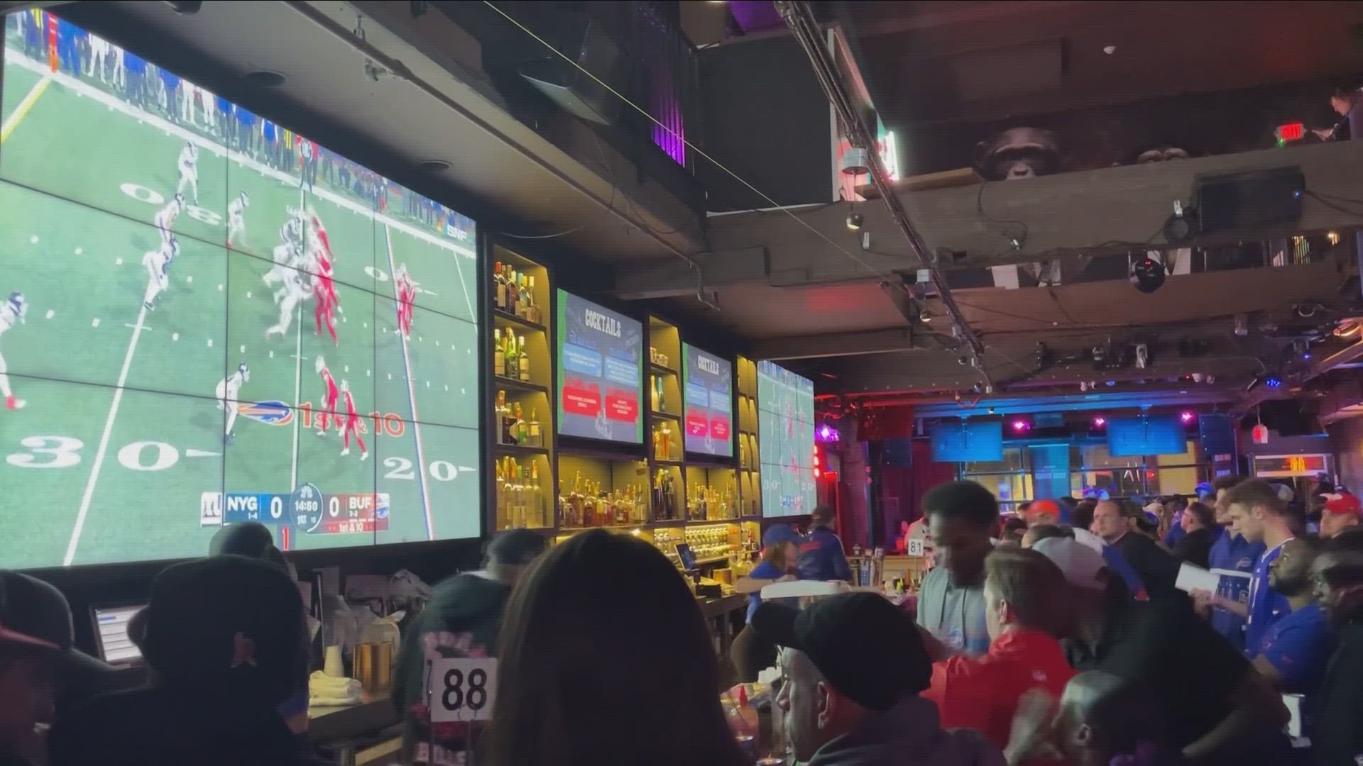 Rec Room was the site of a watch party hosted by NBC Sports for Sunday Nights Bills vs. Giants game.