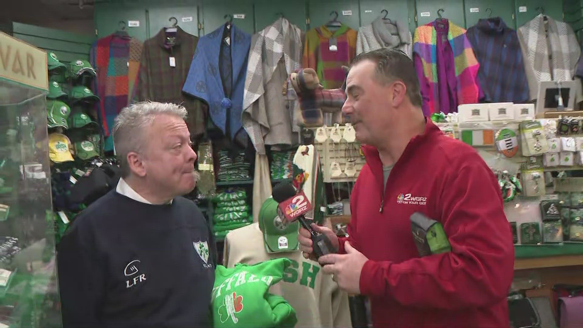 Getting into the Irish spirit with Kevin O'Neill at Tara Gift Shoppe