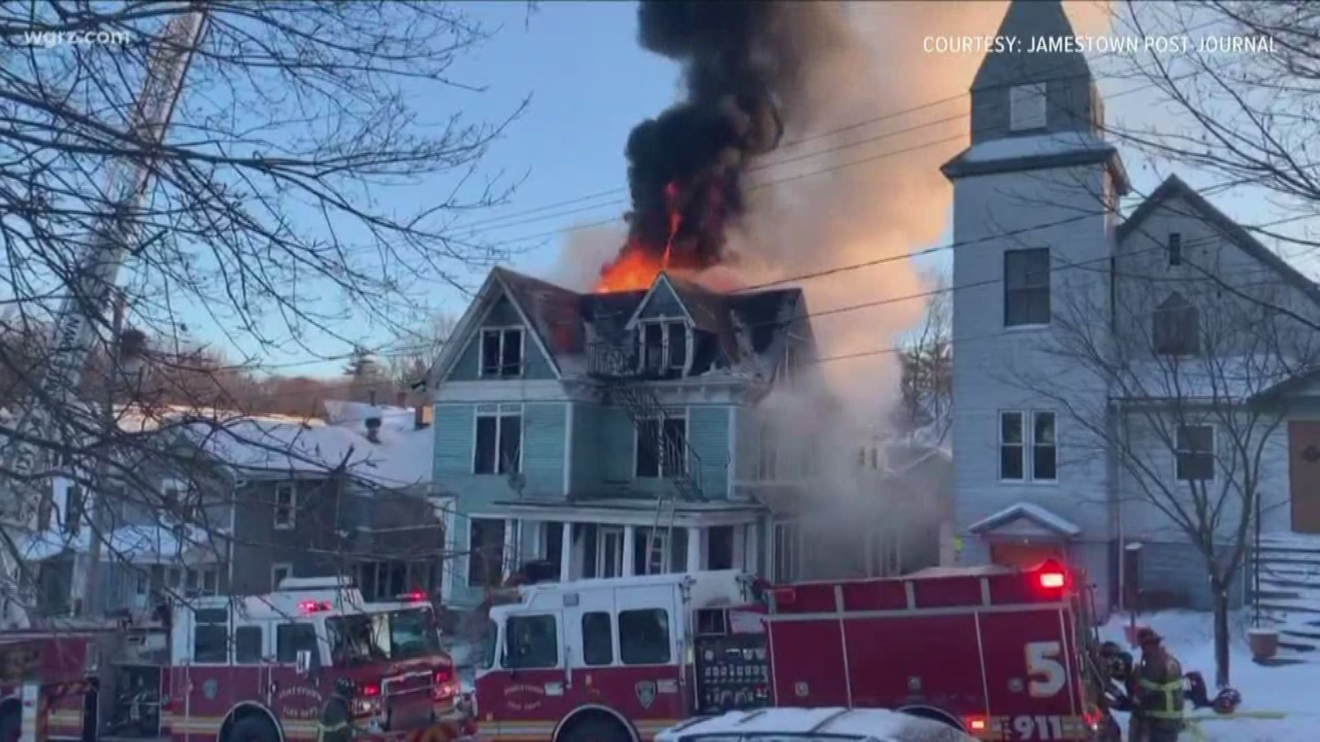 An inspector will look at the building to see if an emergency demolition might be ordered due to the significant damage. Video Courtesy: Post-Journal