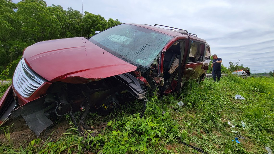 2 hospitalized after crash in Leroy