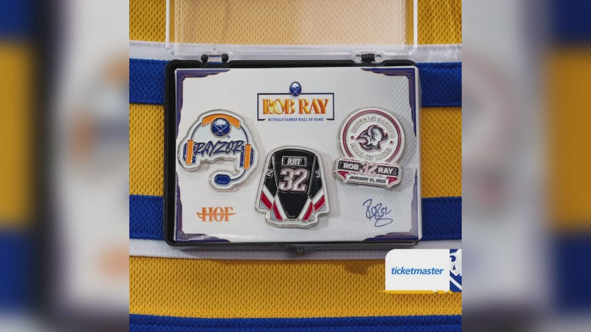 Former player Rob Ray will be inducted into the Sabres HOF before tonight's game