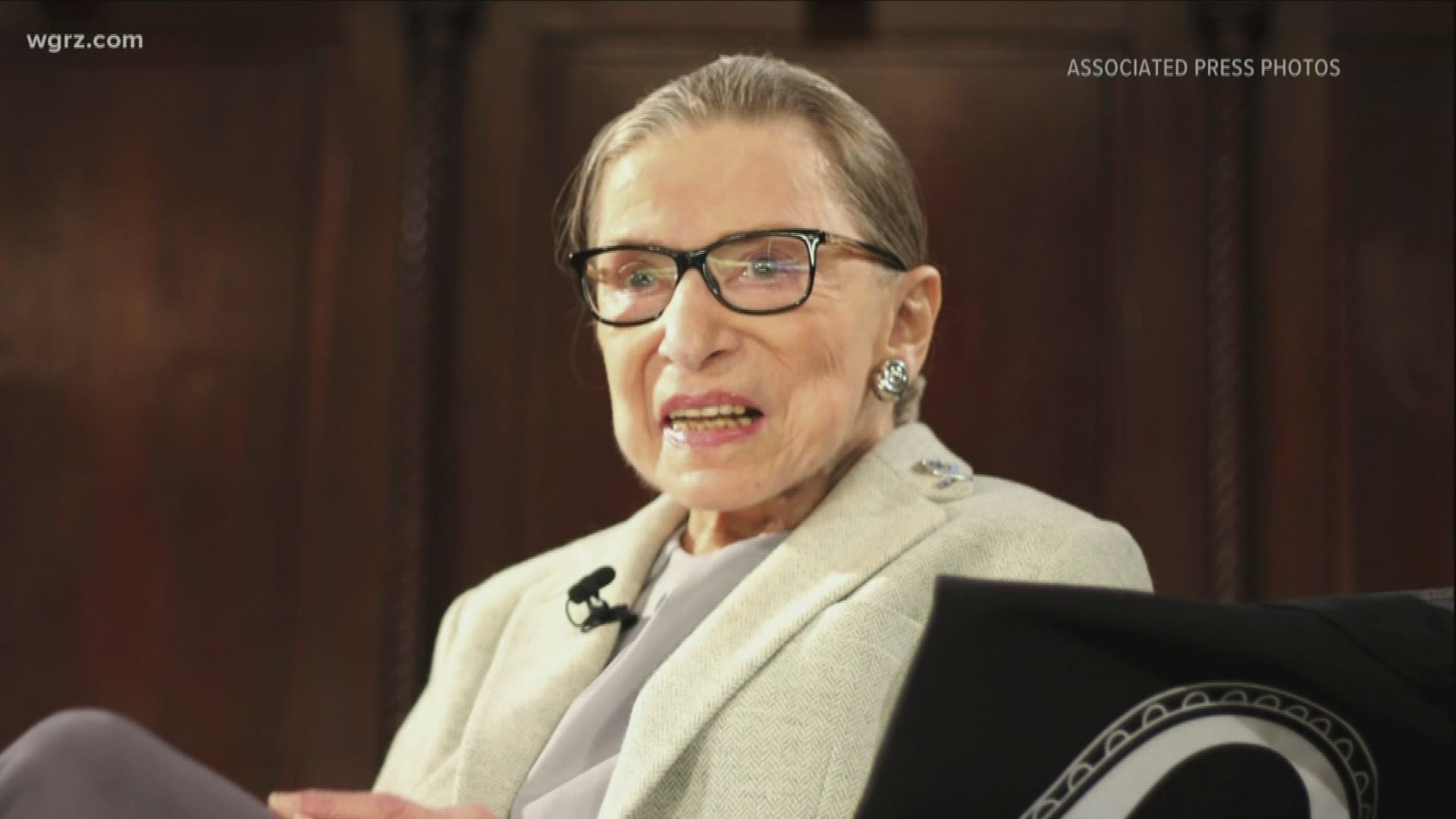 Justice Ginsburg visit to Buffalo on Monday is still on.