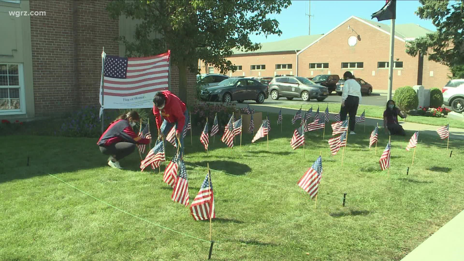 9/11 memorial being put up in Amherst