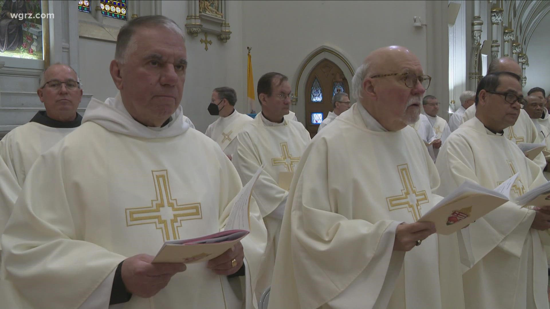 A special Mass was held Sunday afternoon to mark the occasion. Thirty-six people were in procession with candles, symbols of hope, and more.