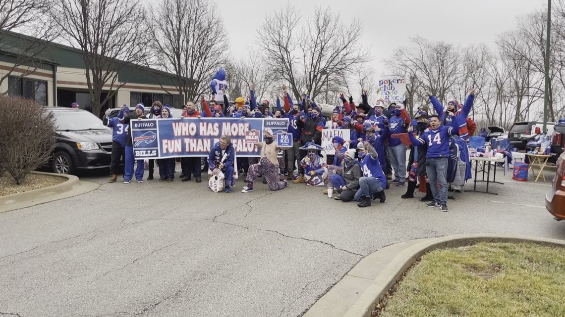 Bills Mafia makes the trip out to Kansas City to support the Buffalo Bills