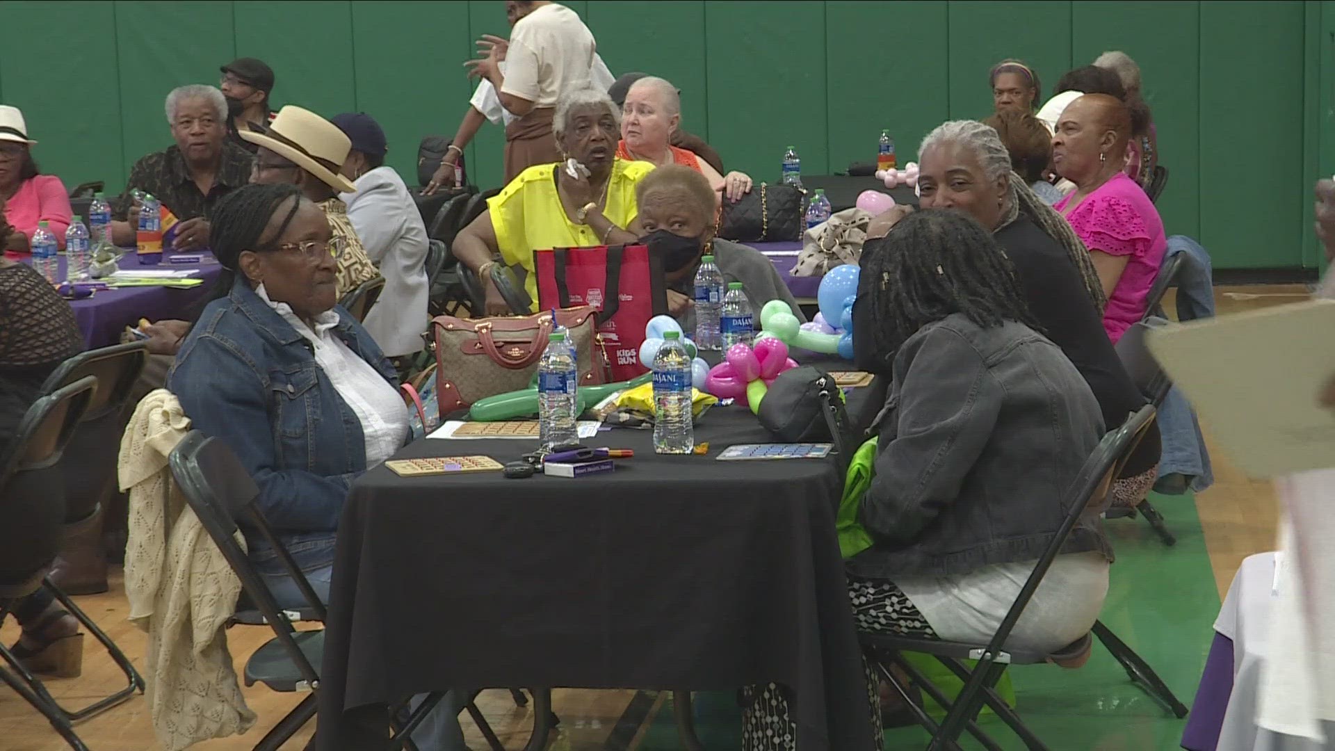 today seniors were invited out for a day full of food, music, bingo, and other entertainment.