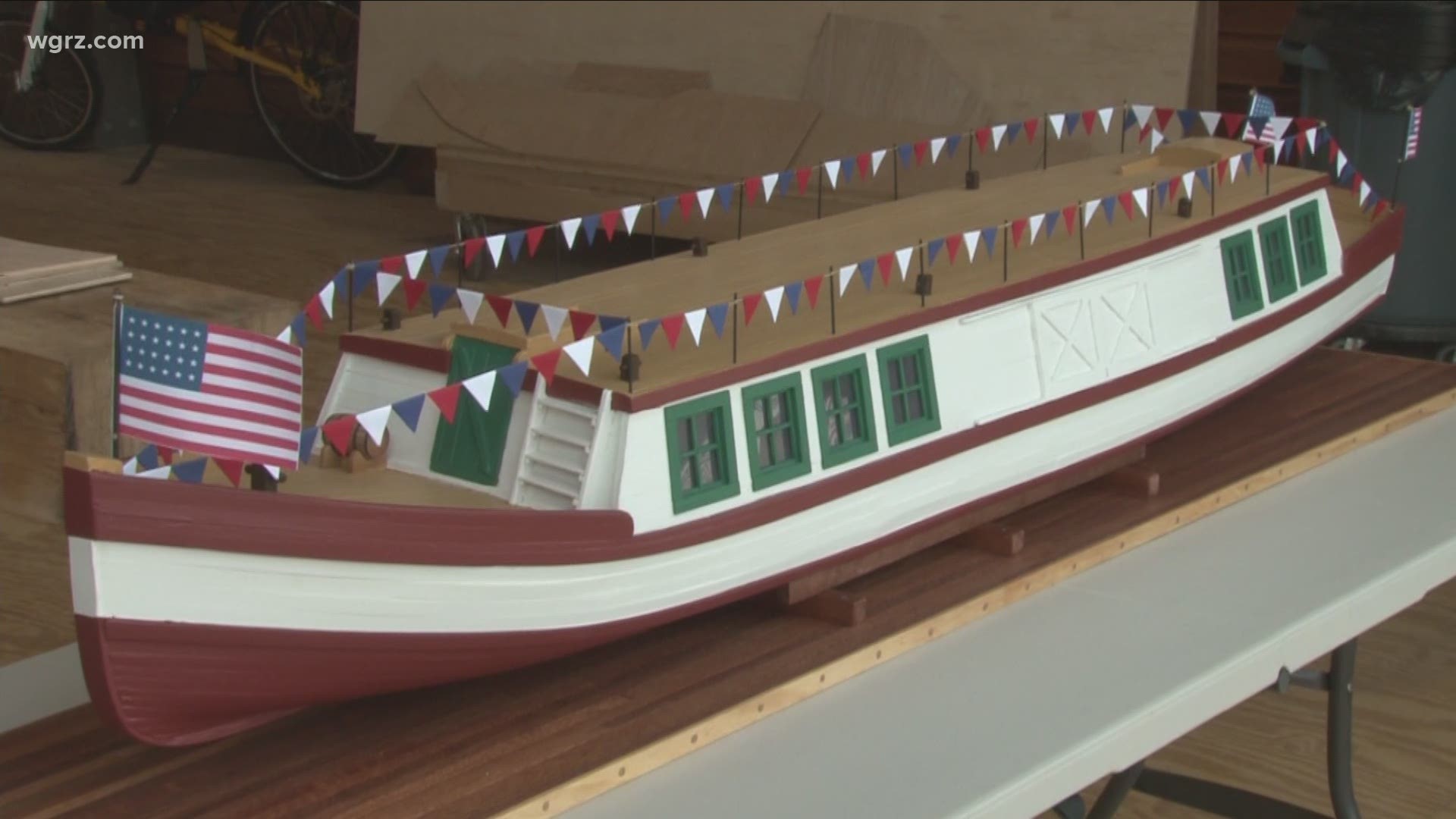 Work continues on Packet Boat at Canalside