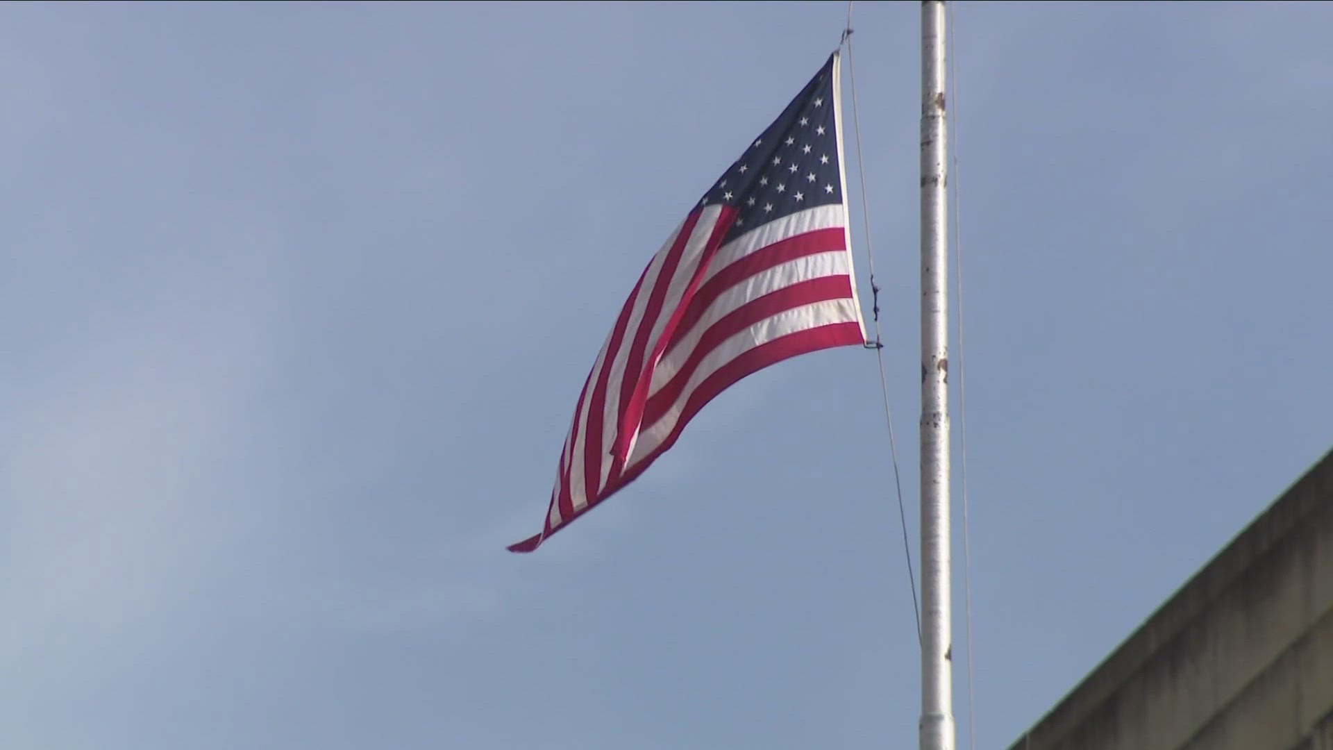 Flags at state buildings and landmarks will be flown at half staff.