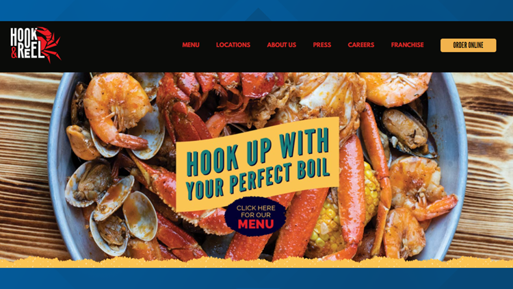 Hook & Reel Cajun Seafood & Bar, hook and