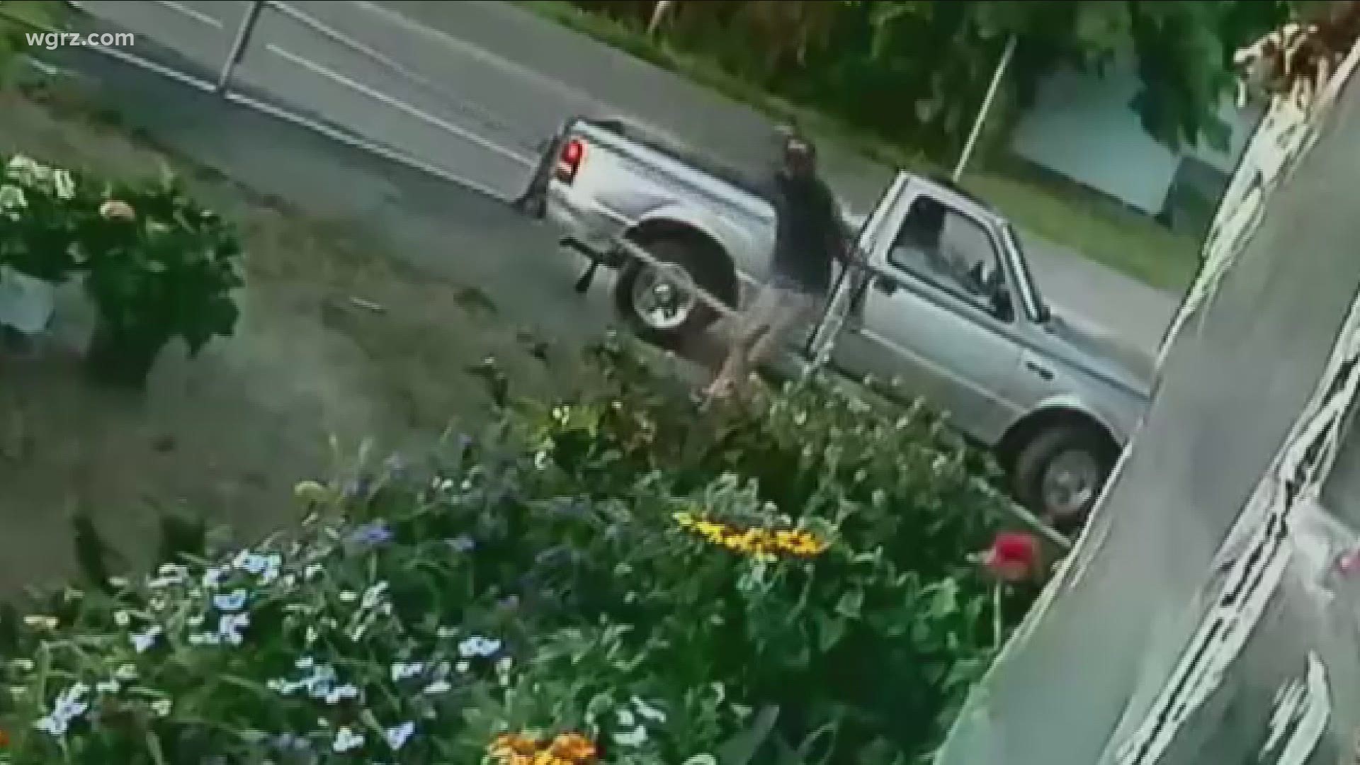 IF YOU THINK YOU MAY KNOW THE PEOPLE INVOLVED IN THE THEFTS… OR RECOGNIZE THE TRUCK… YOU ARE ASKED TO WEST SENECA POLICE AT 7-1-6…6-7-4…22-80.