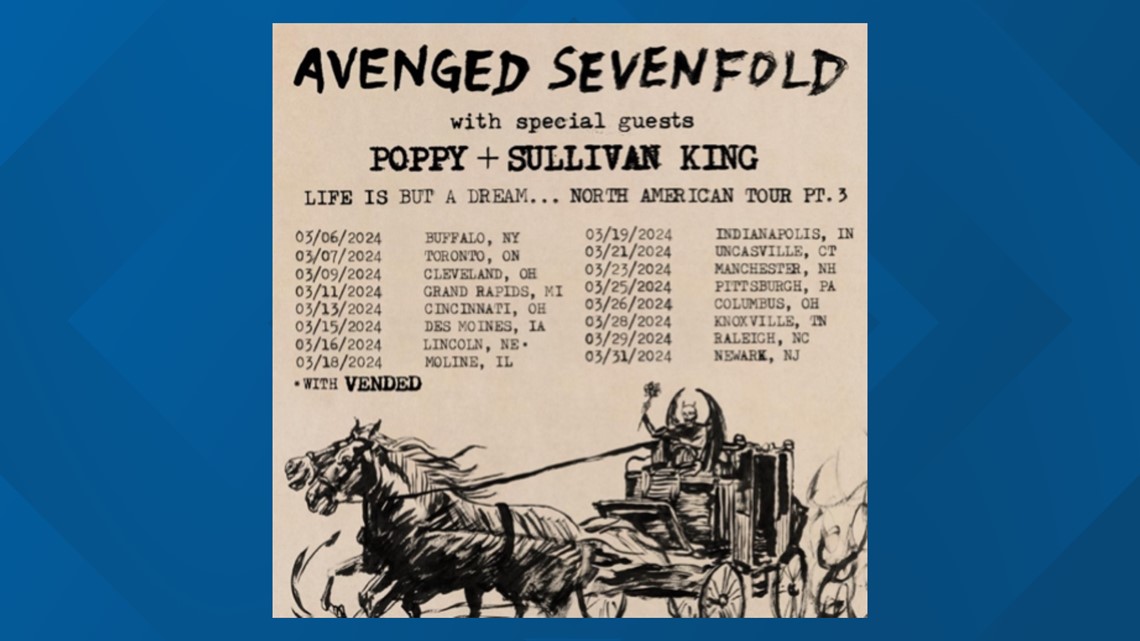 AVENGED SEVENFOLD Announces North American Tour Feat. POPPY & SULLIVAN KING