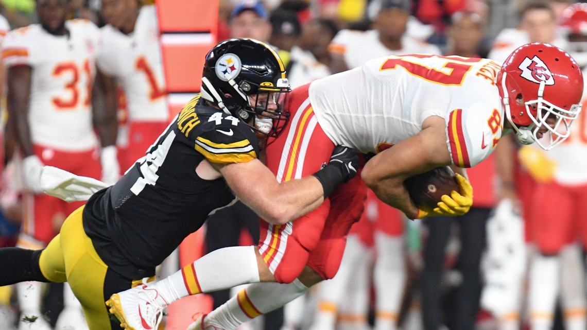 Buffalo Bills linebacker Tyler Matakevich (44) following an NFL football  game against the Cleveland Browns, Sunday, Nov. 20, 2022, in Detroit. (AP  Photo/Duane Burleson Stock Photo - Alamy