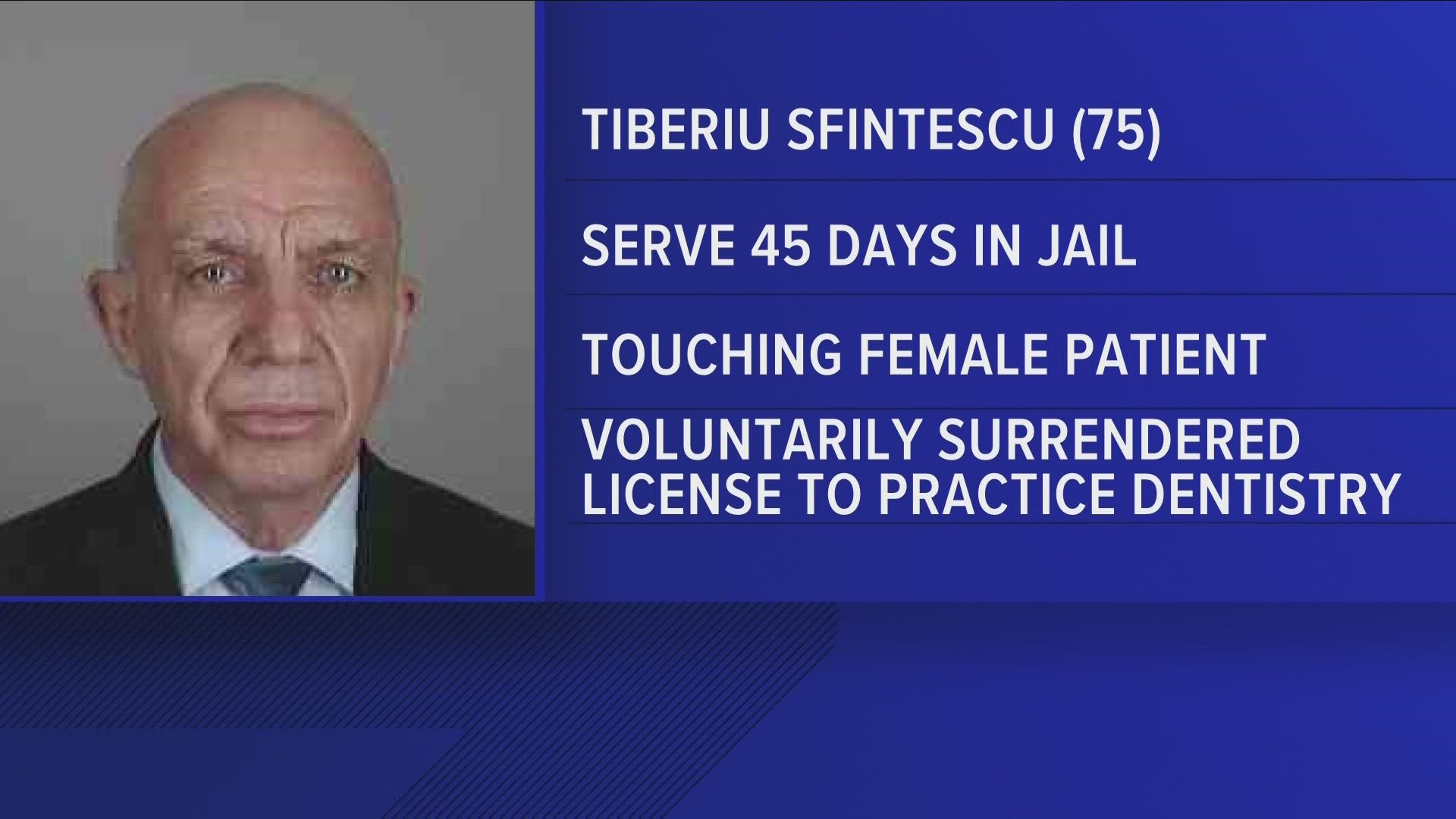 Tonawanda dentist sentenced for attempted forcible touching of female