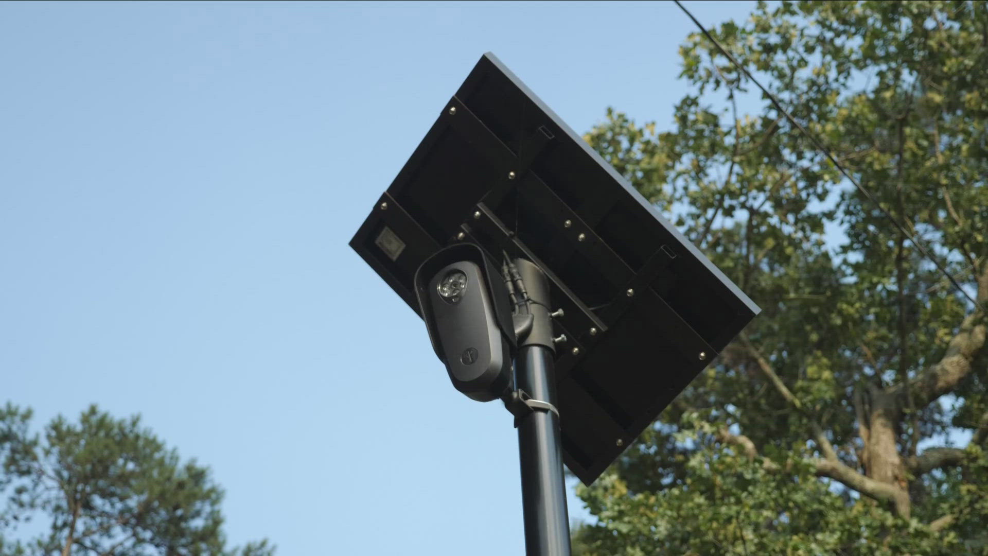 The Flock Safety system is an automated camera that captures a vehicle's plate number as soon as it drives by.