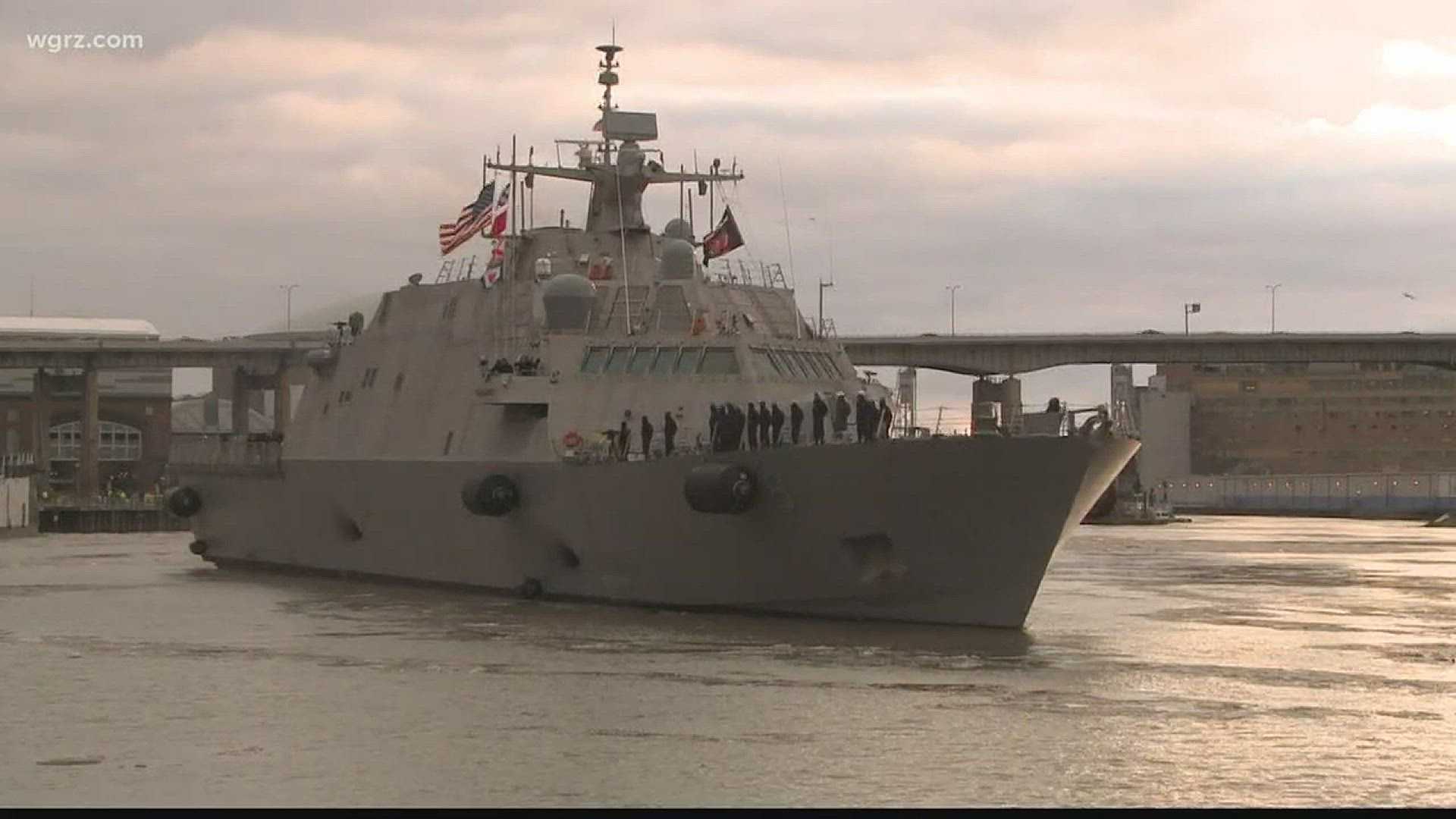 USS Little Rock Docked In Montreal