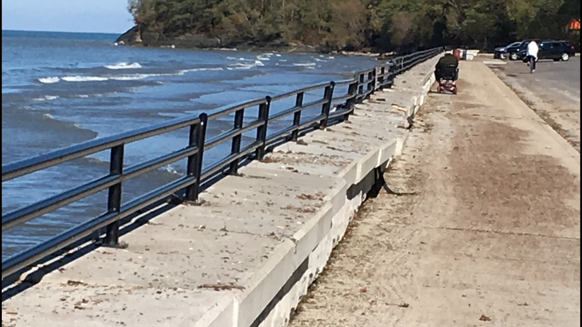 Dunkirk's $4 million retaining wall damaged in Sunday storm