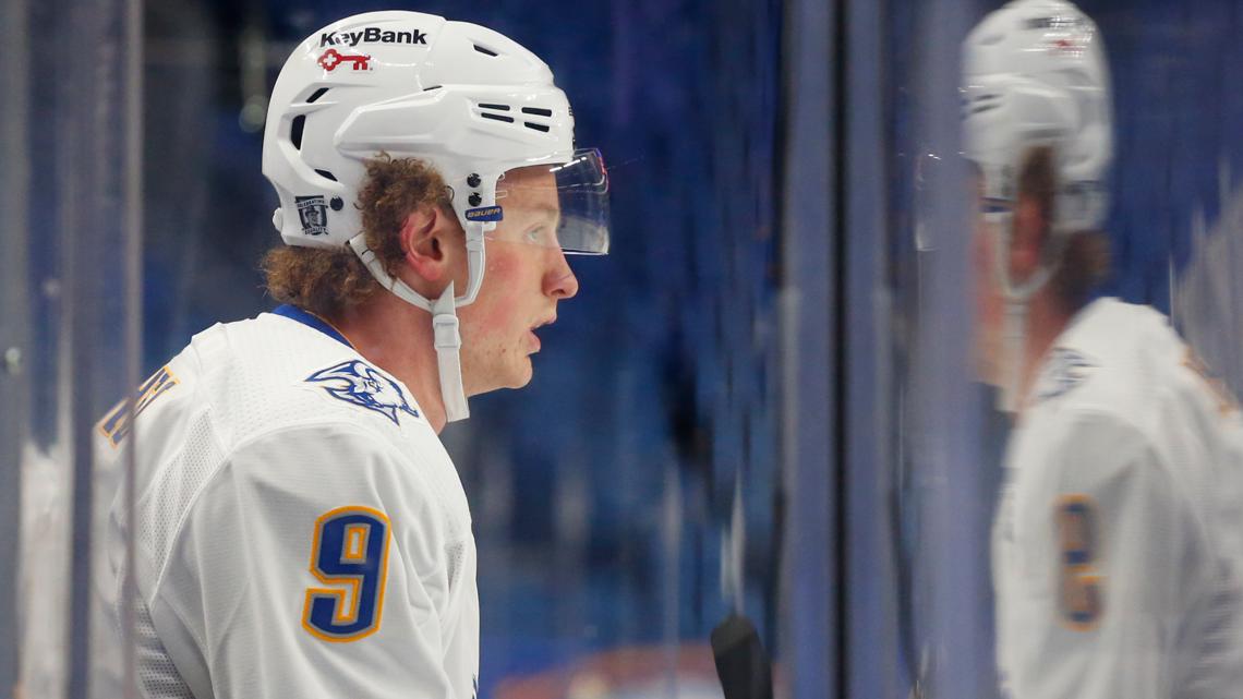 Eichel back at practice after suffering ankle injury last month