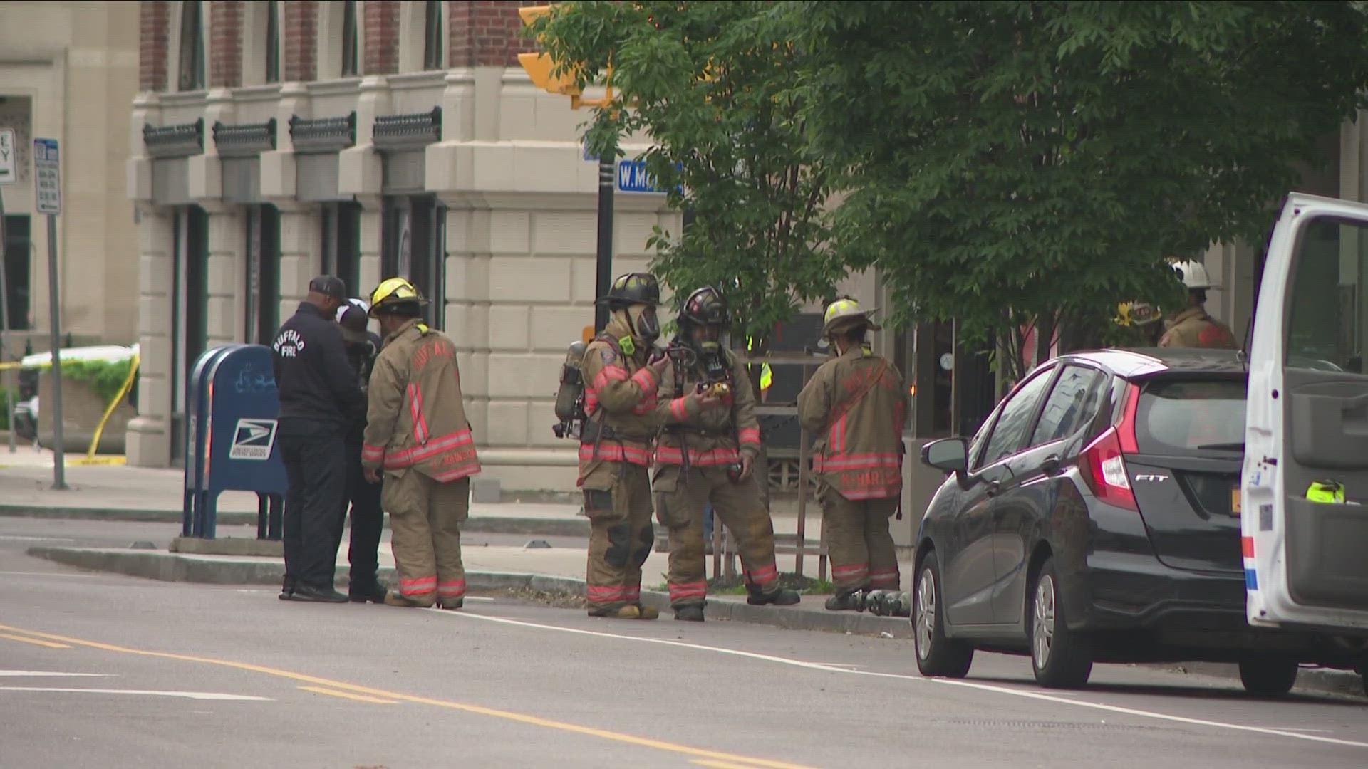 Gas leak on Franklin St. in City of Buffalo closes street