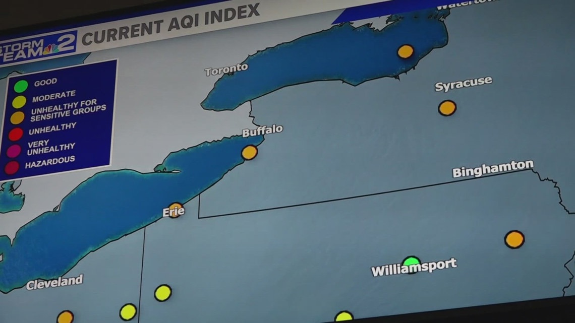 Health risk for poor air quality in Western New York