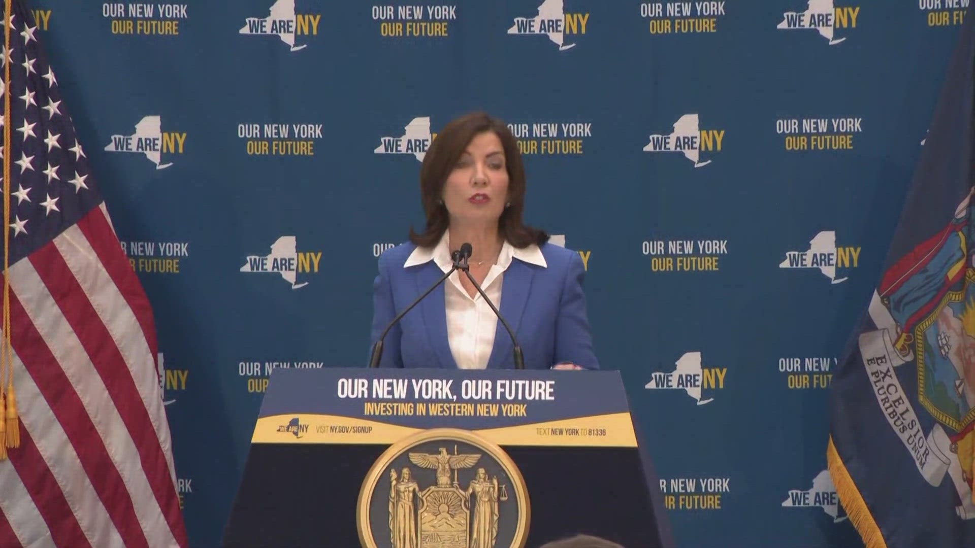 Governor Kathy Hochul makes an Economic Development Announcement at UB