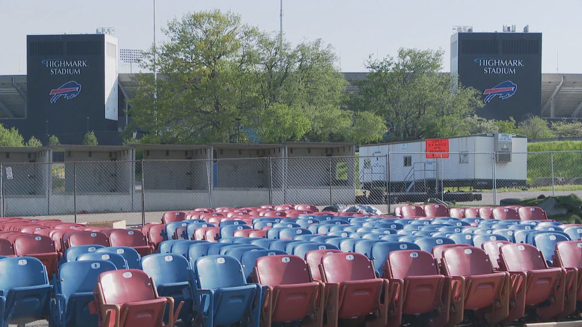 Bills fans take home pieces of Highmark Stadium history