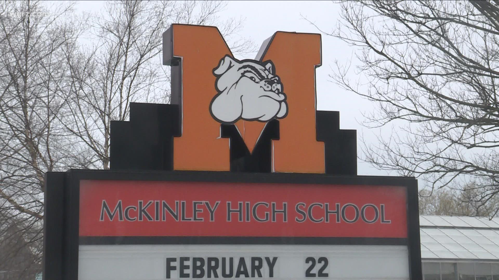 In-person instruction for McKinley High students will resume Feb. 28 for seniors, March 1 for juniors, and March 2 for sophomores and freshmen.