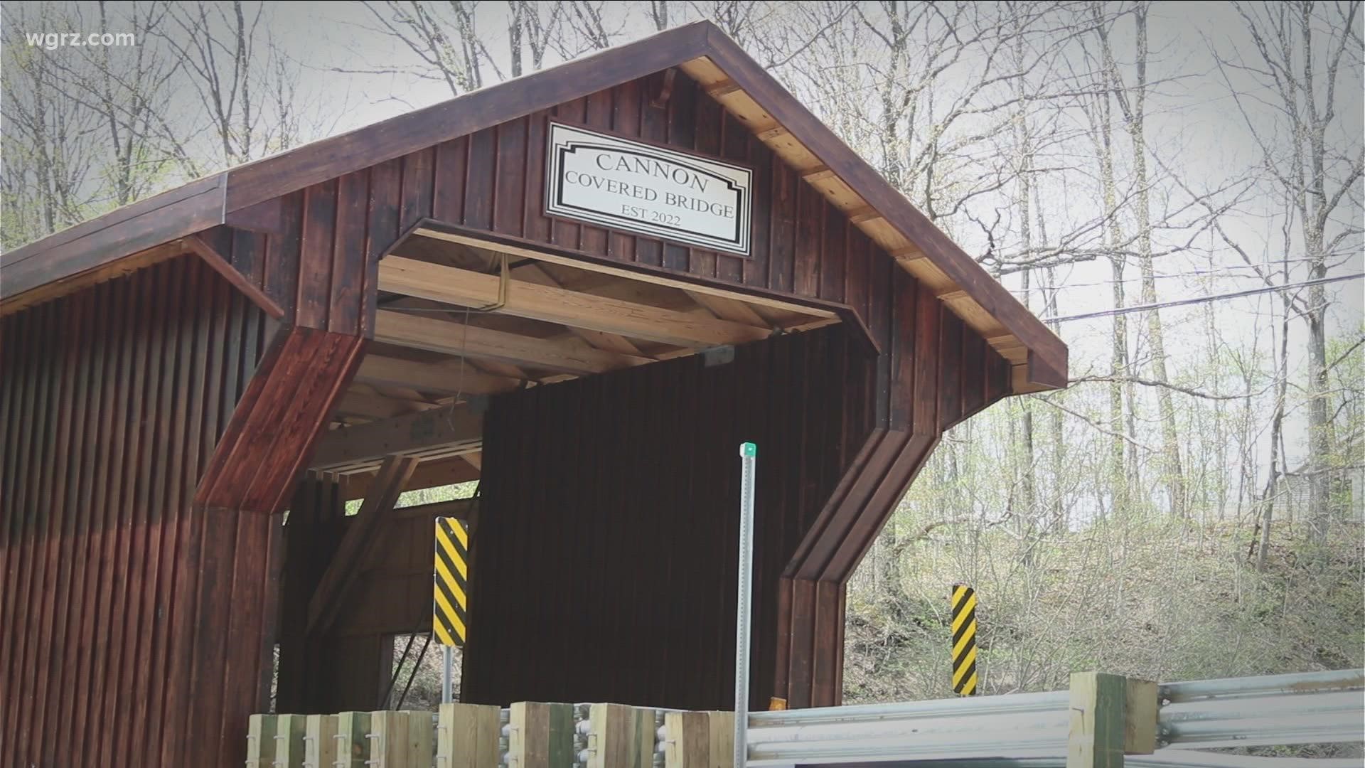 Cowlesville wooden bridge honors WW2 veteran