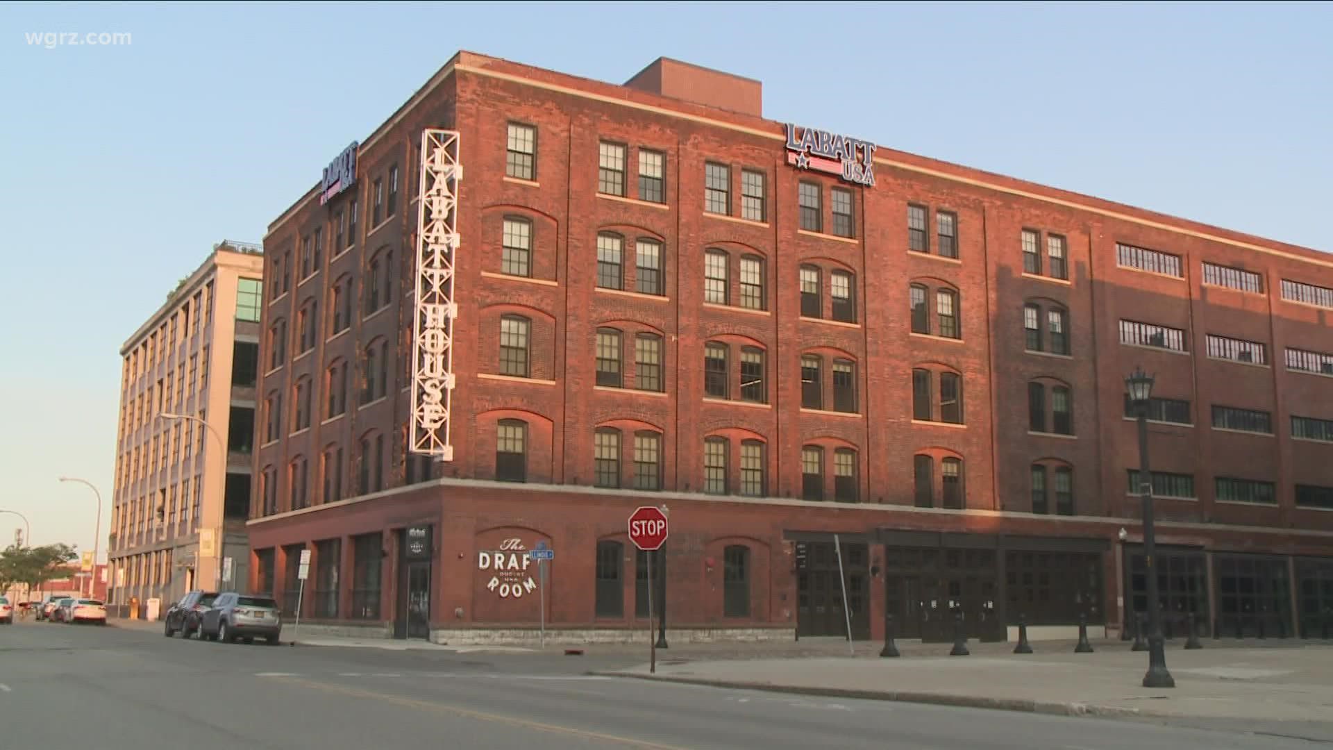 Just in time for the tournament, the Labatt Brew House down by the arena is opening for the first time in two years.