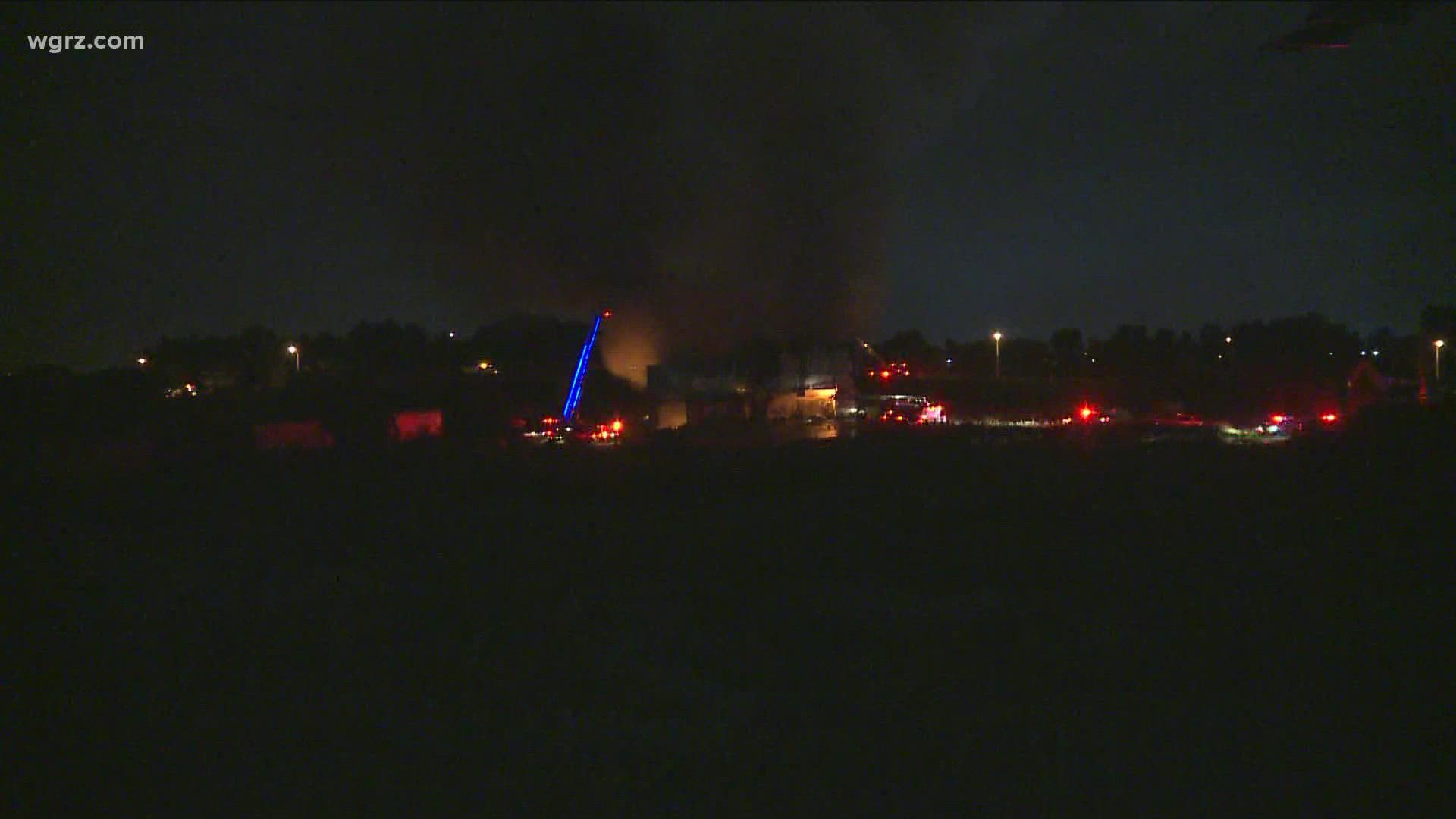 A two alarm fire in buffalo's Seneca-Babcock neighborhood caused 300-thousand dollars worth of damage to a vacant commercial building in the city.