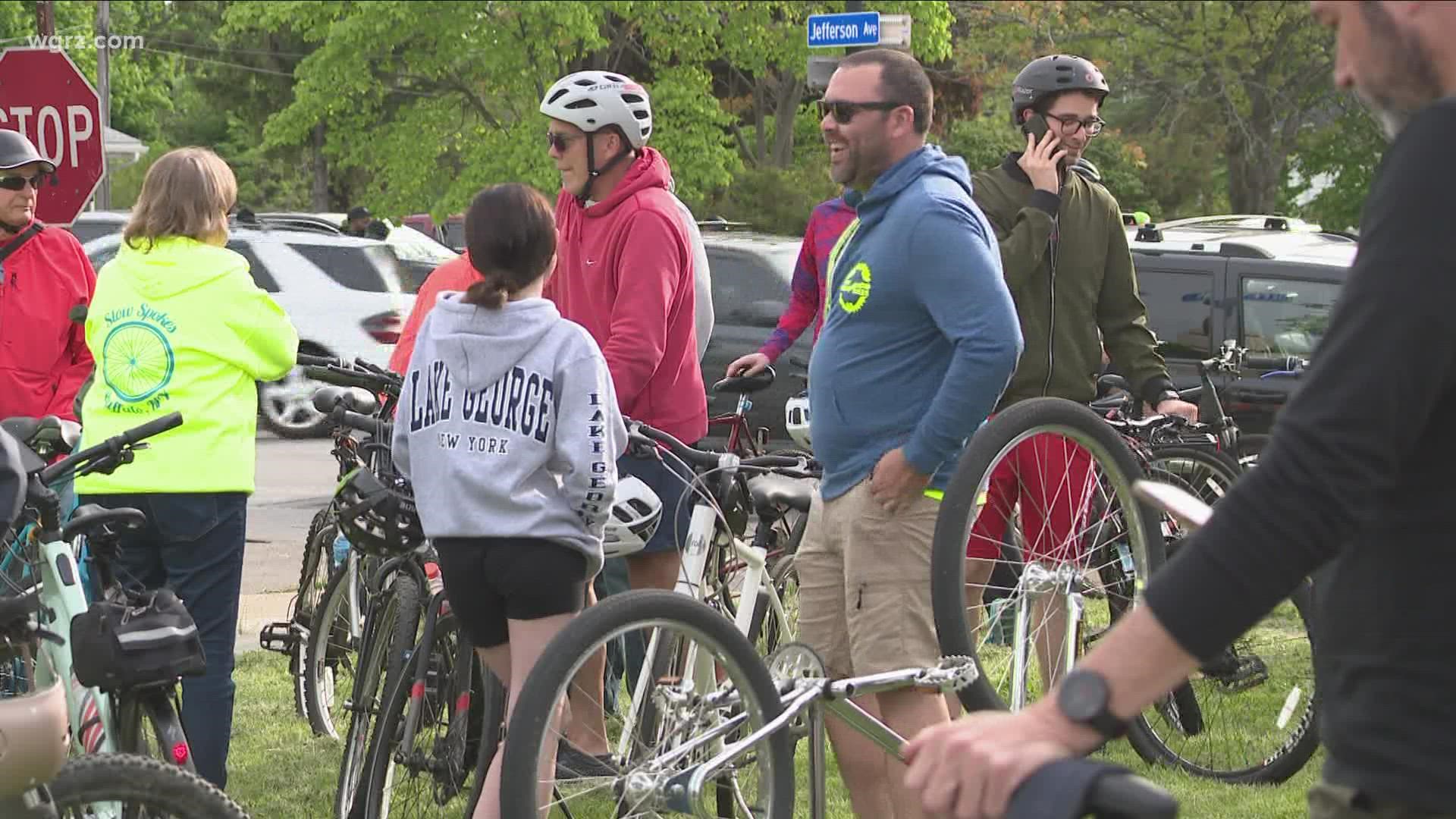 Slow Roll Buffalo returned to the streets Monday night while continuing its support for the East Side.