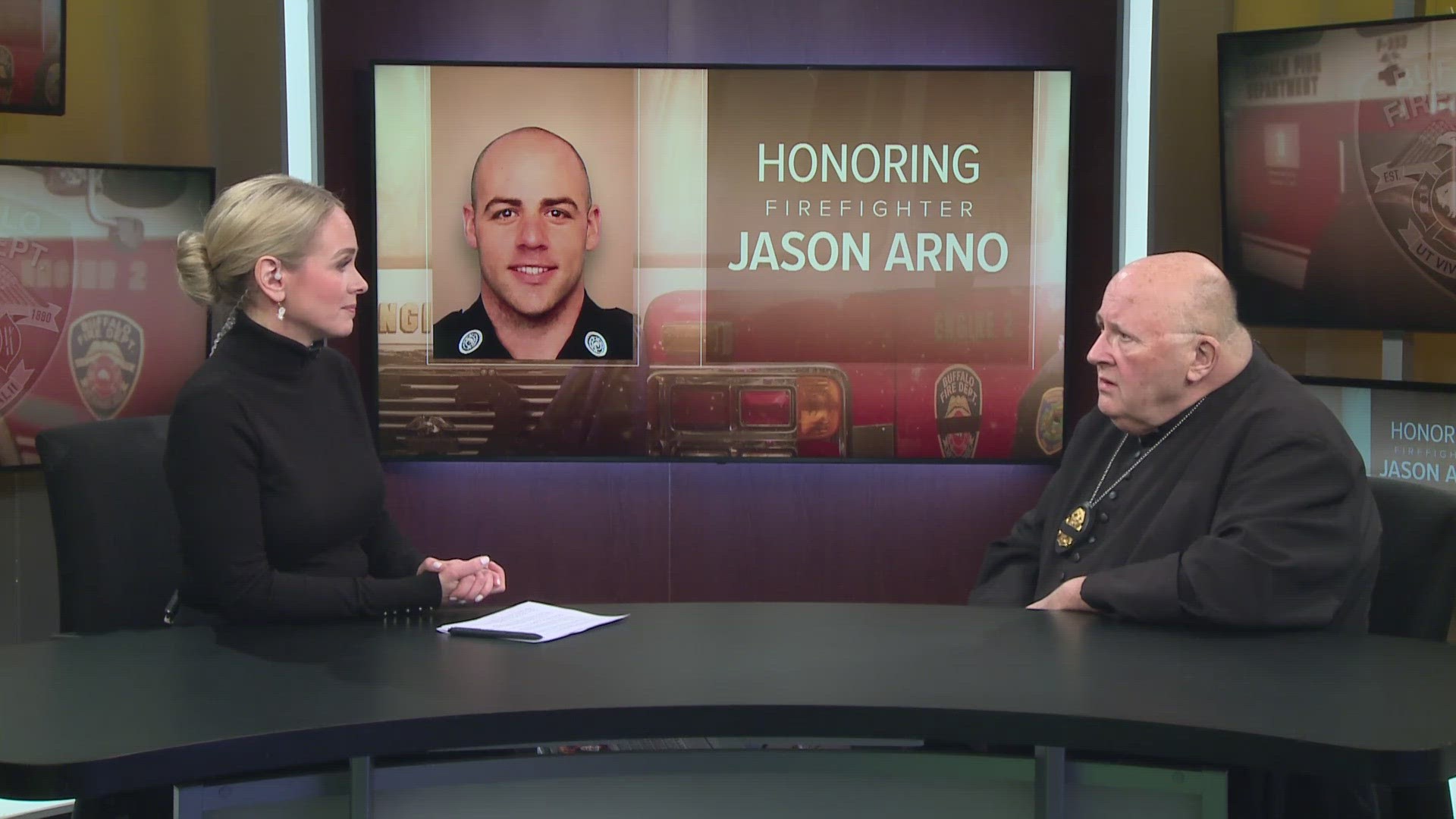 Fire Department Chaplain, Father Paul Seil reflects on Firefighter Jason Arno