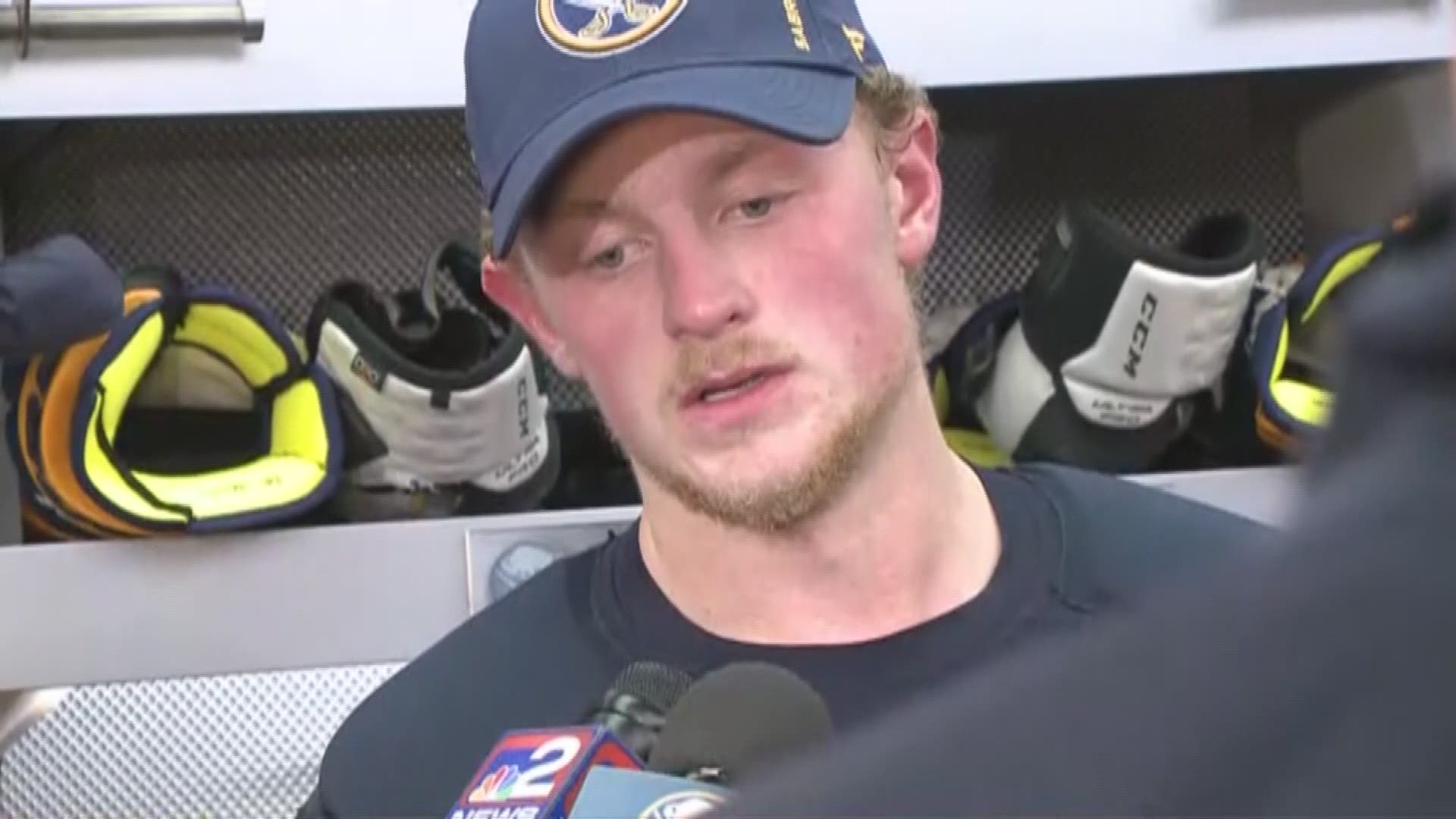 Captain Jack Eichel and head coach Phil Housley weigh in on the Sabres opening night loss to Boston.