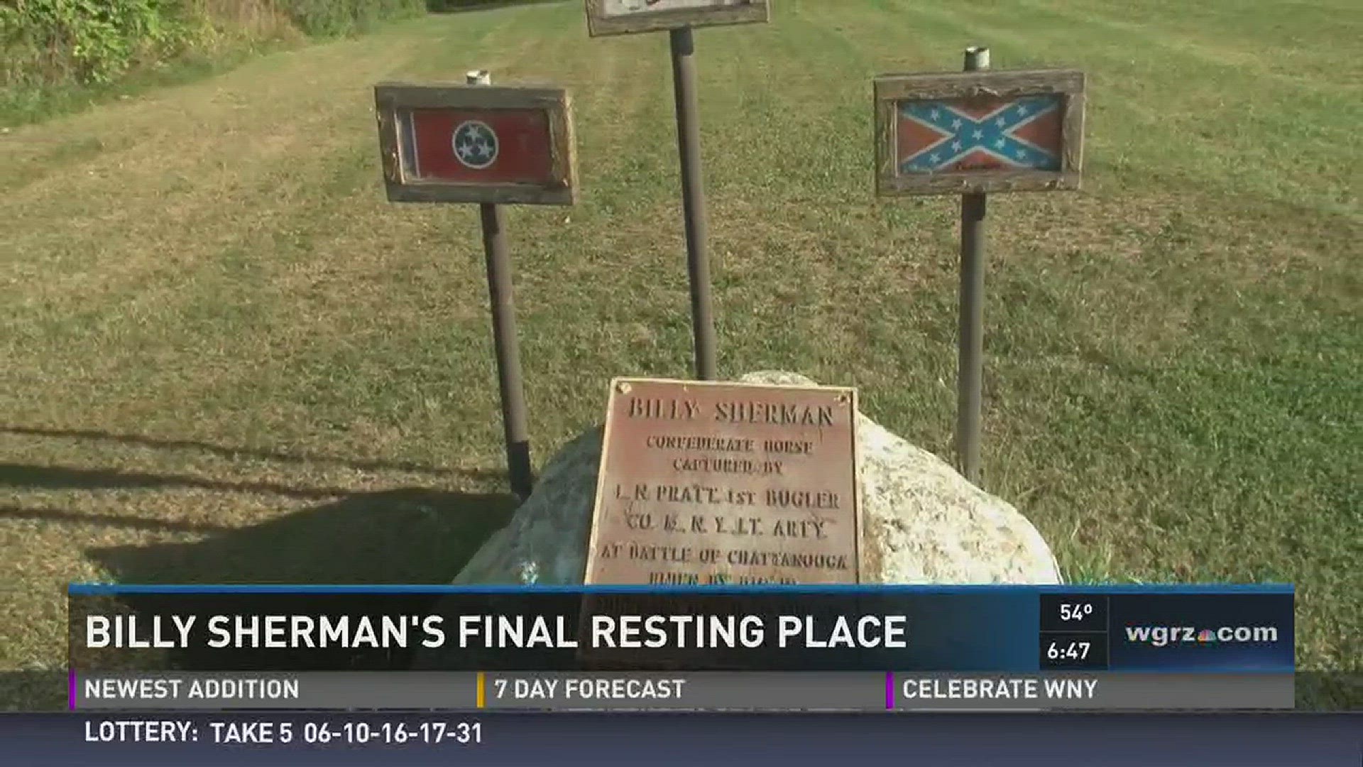 About a mile east of Wilson, sits a roadside memorial unlike any other. It marks a single grave that's 130 years old.