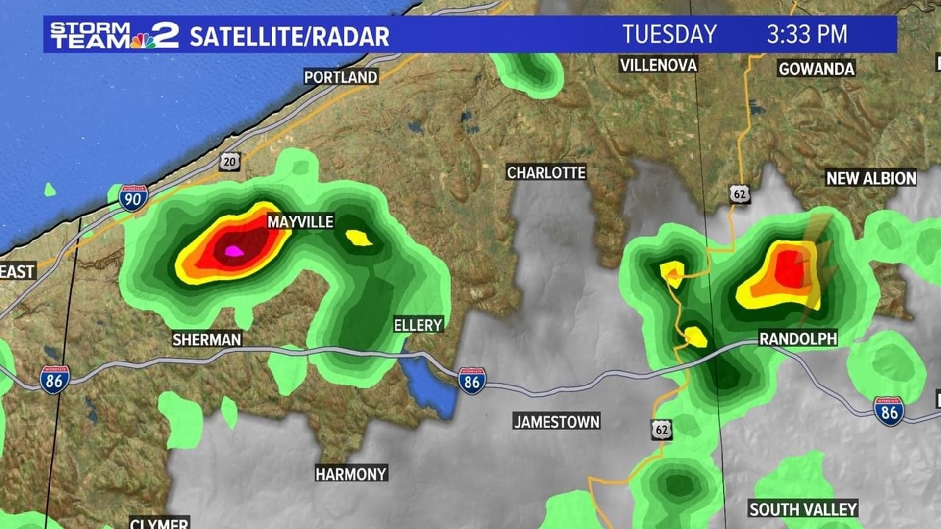 A few showers and thunderstorms for parts of WNY this evening | wgrz.com