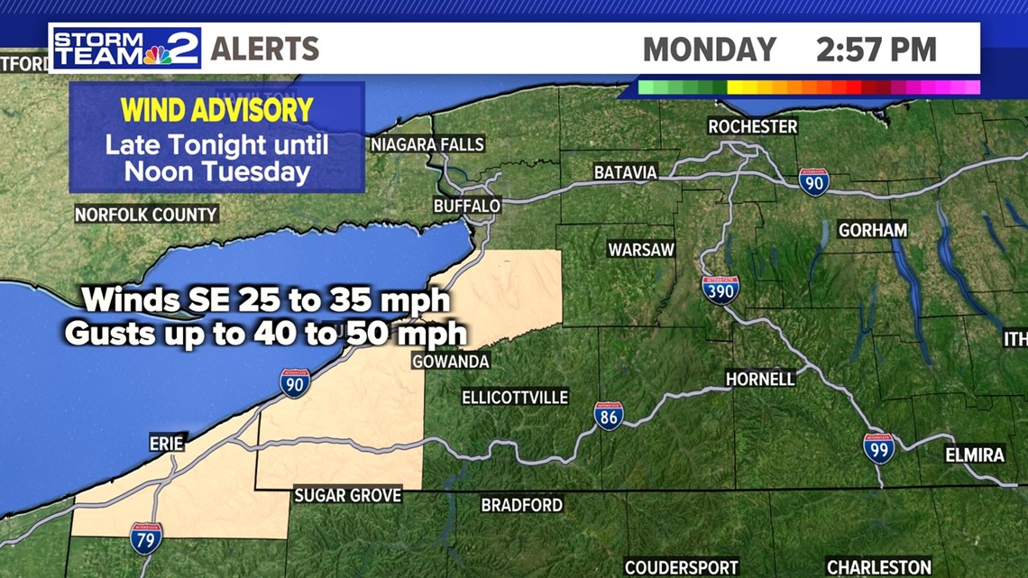 Wind Advisory issued for parts of WNY | wgrz.com