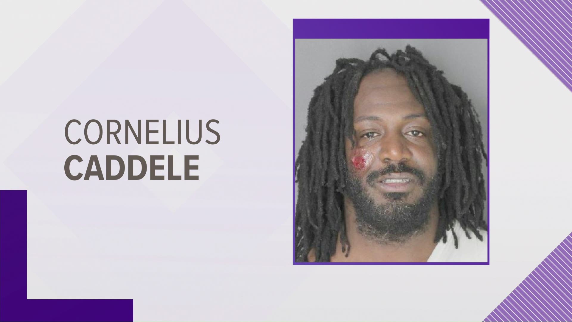 41-year-old Cornelius Caddele got his sentence today for hitting the officer who was on a bicycle