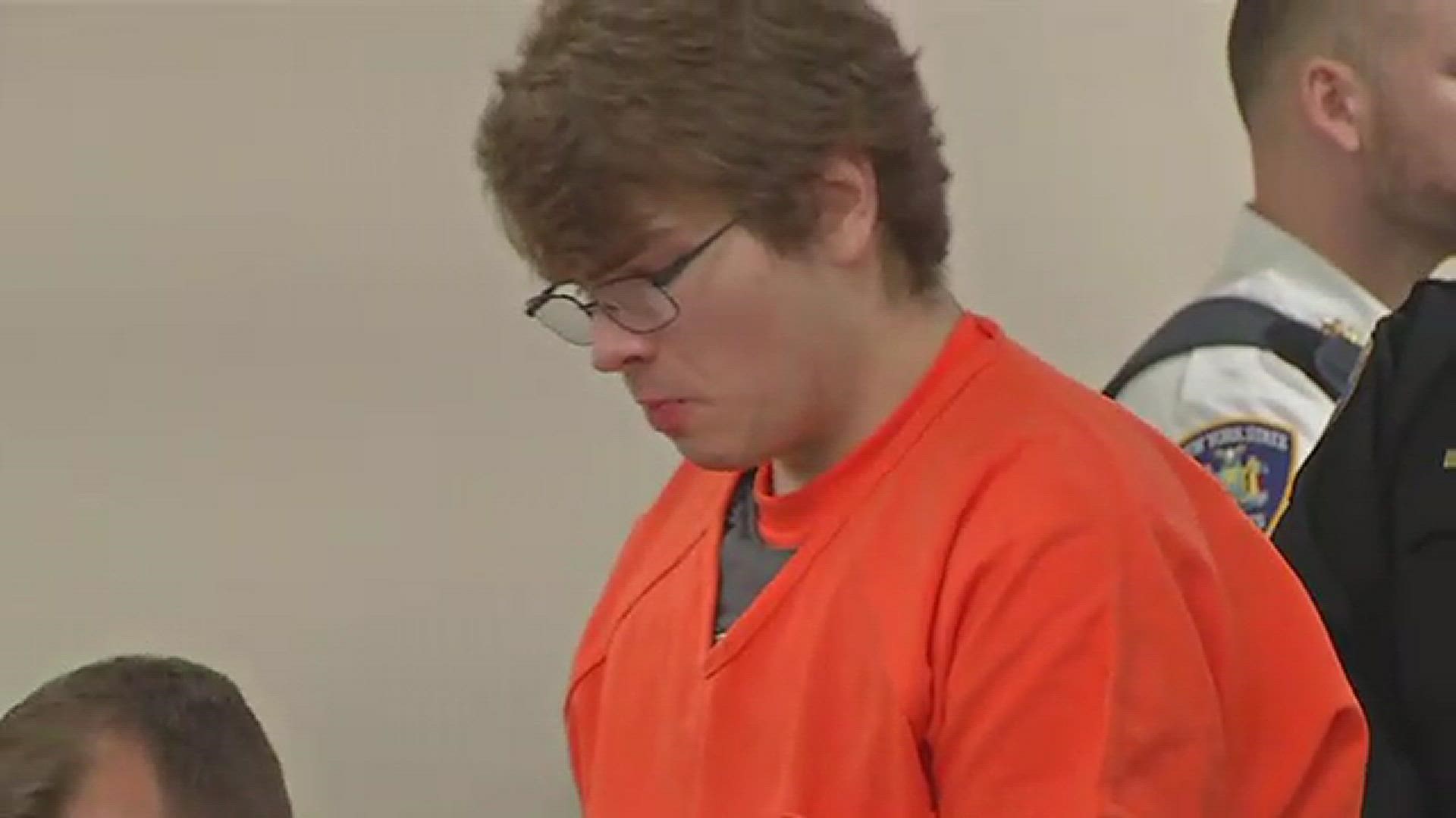 Payton Gendron, who killed 10 Black people and injured 3 others in a mass shooting speaks in court before sentencing.