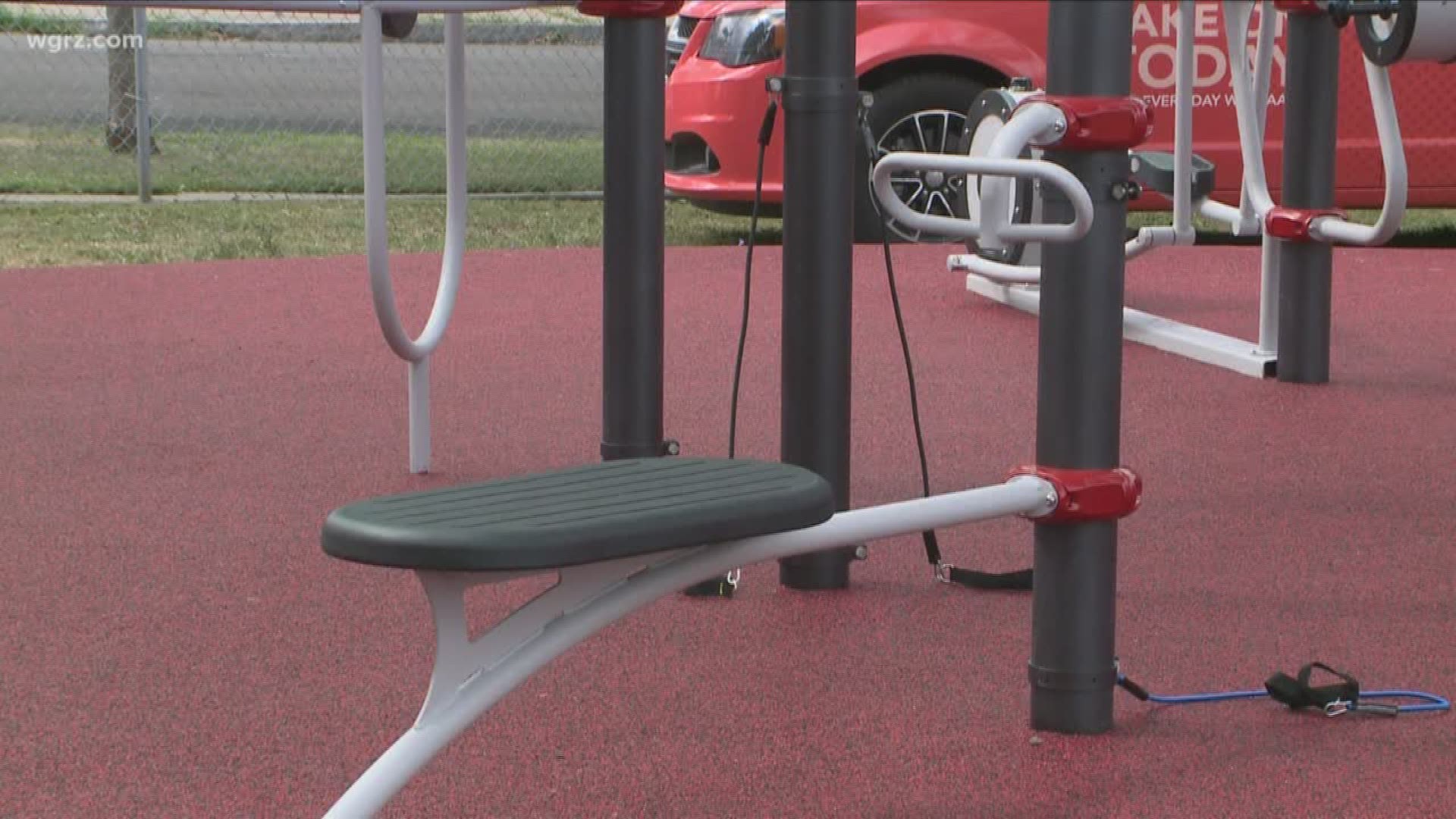 This is the fifth "outdoor fitness park" that the A-A-R-P has opened...