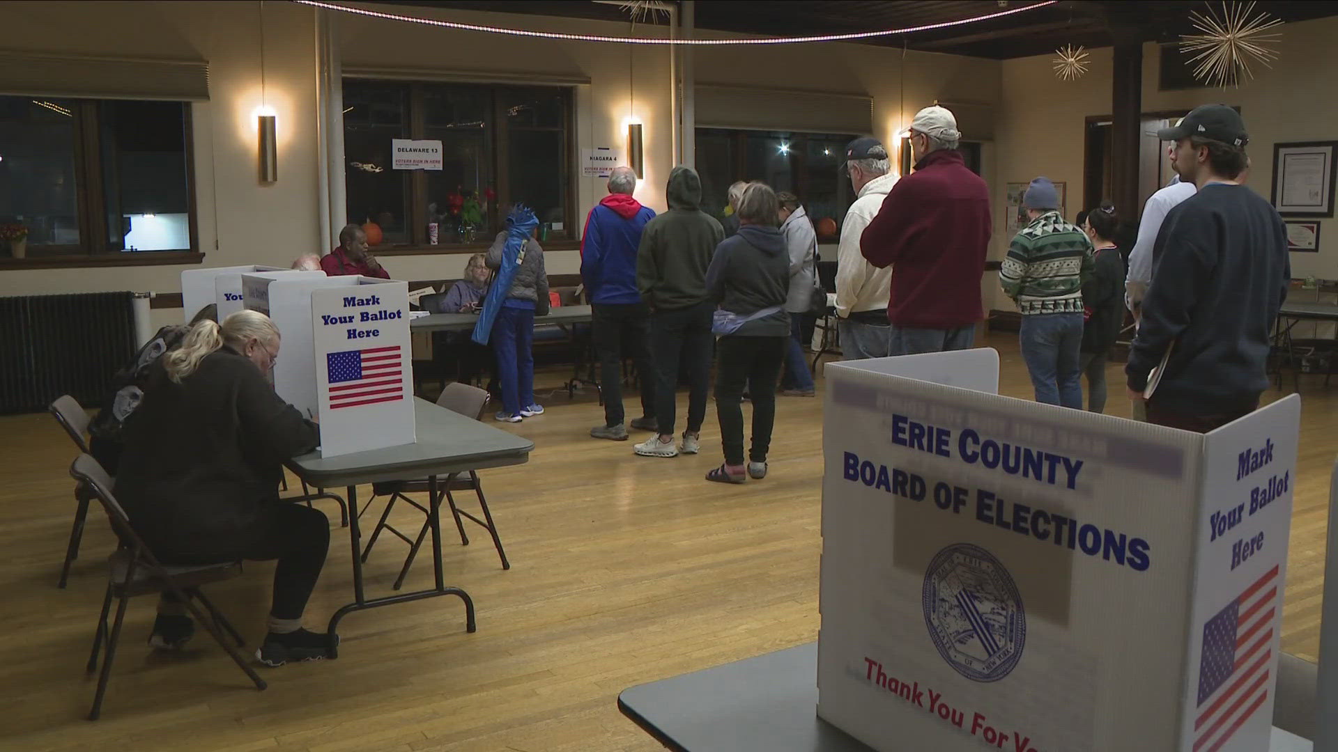 a lot of the places we checked in with today, there's been a steady stream of voters for this presidential election and the down ballot races.