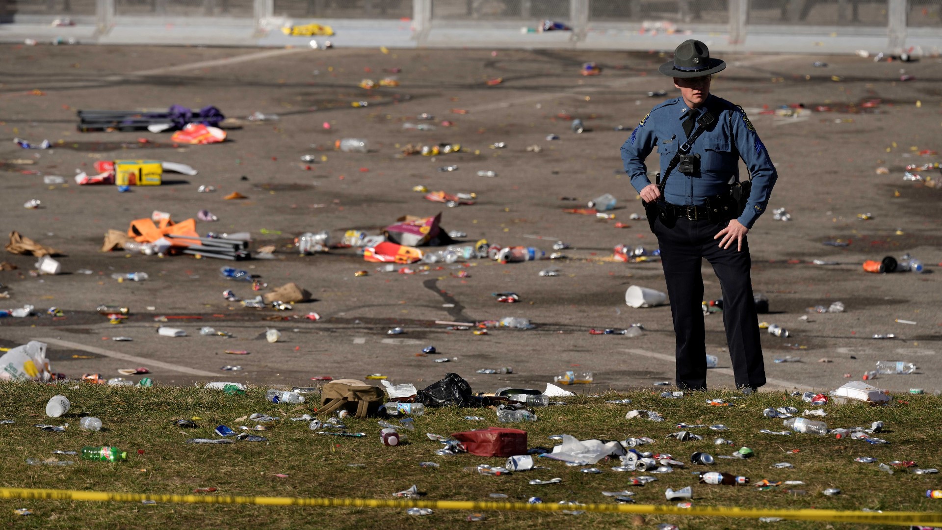 Kansas City Police Chief Stacey Graves detailed the shooting's toll at a news conference and said three people had been taken into custody.